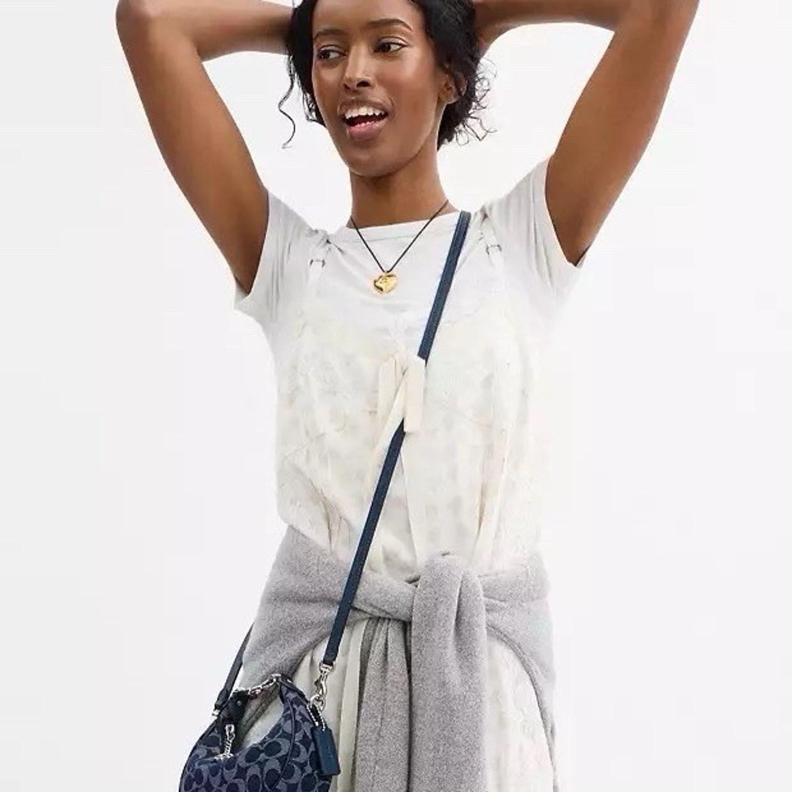 Coach NWT Coach Jonie Bag Signature Denim Blue Crossbody CAO04 Size ONE SIZE - 10 Thumbnail