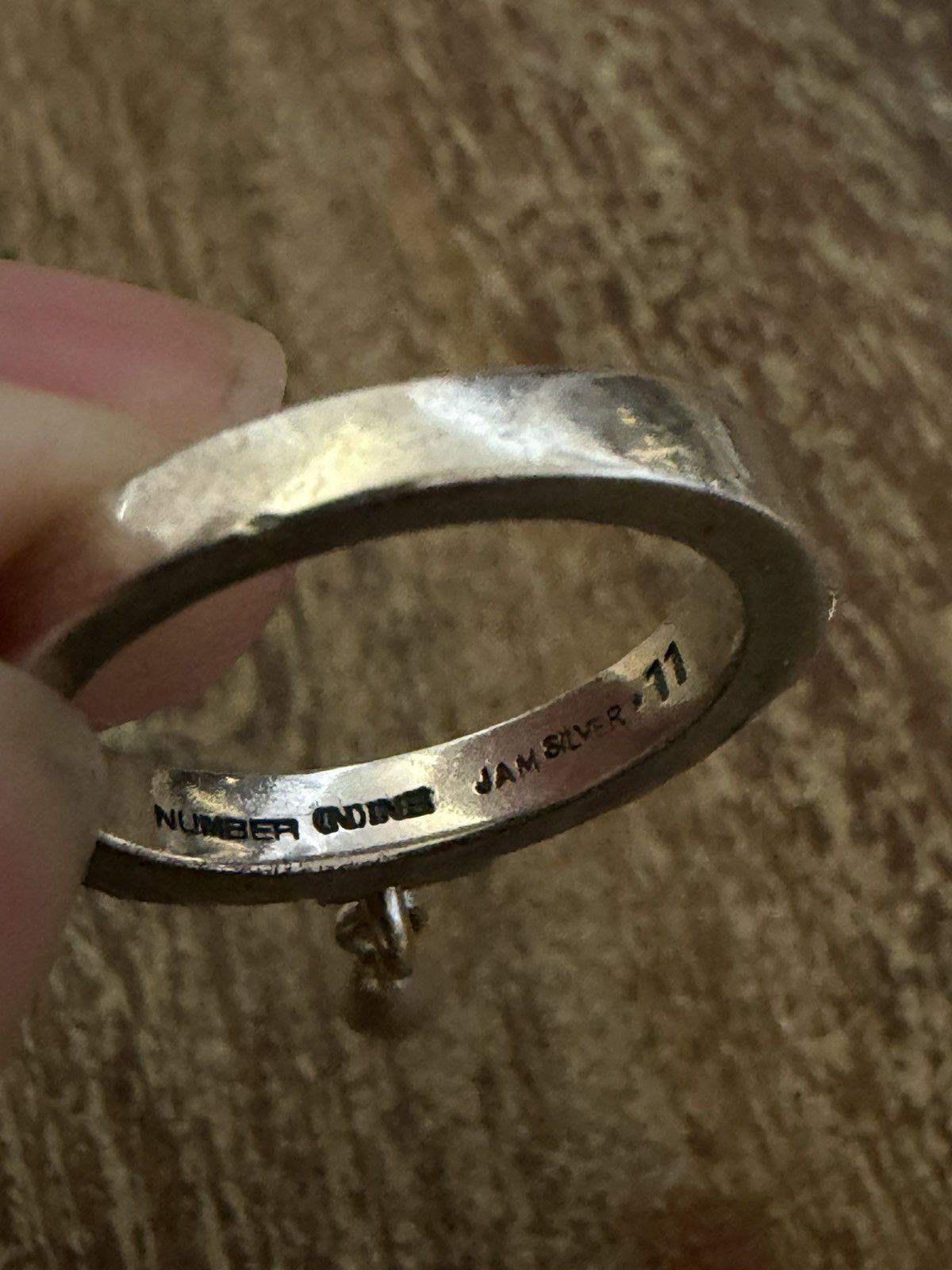 Number (N)ine Tear Drop Studded Ring Size ONE SIZE - 3 Thumbnail