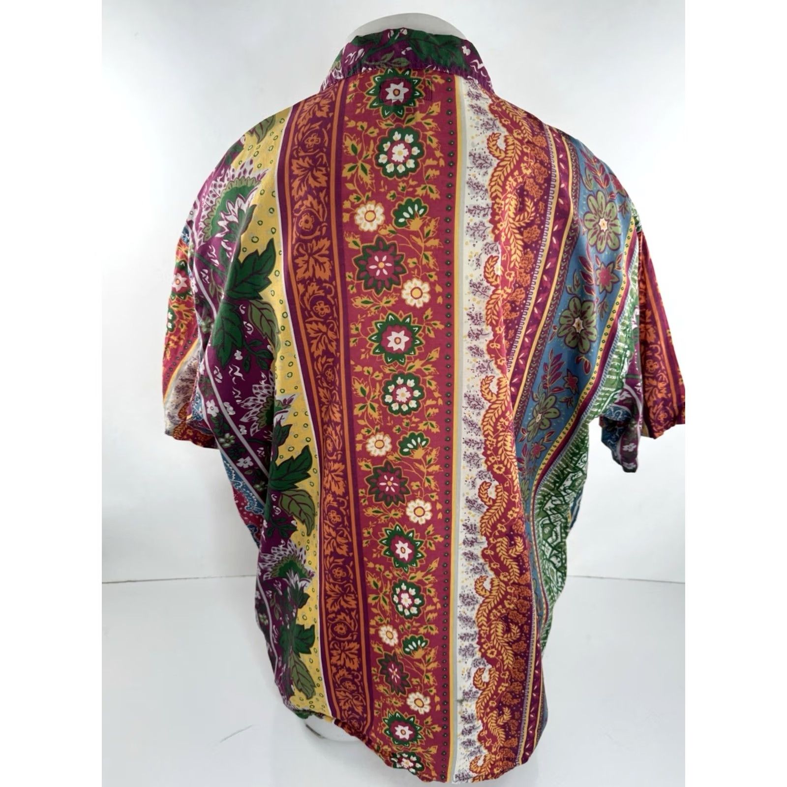 Ralph Lauren RALPH LAUREN POLO JEANS FLAG Loop Collar Paisley Floral Colorful L XL Camp Shirt Mens Button-Up Short Sleeve Multicolor Size US L / EU 52-54 / 3 - 4 Thumbnail