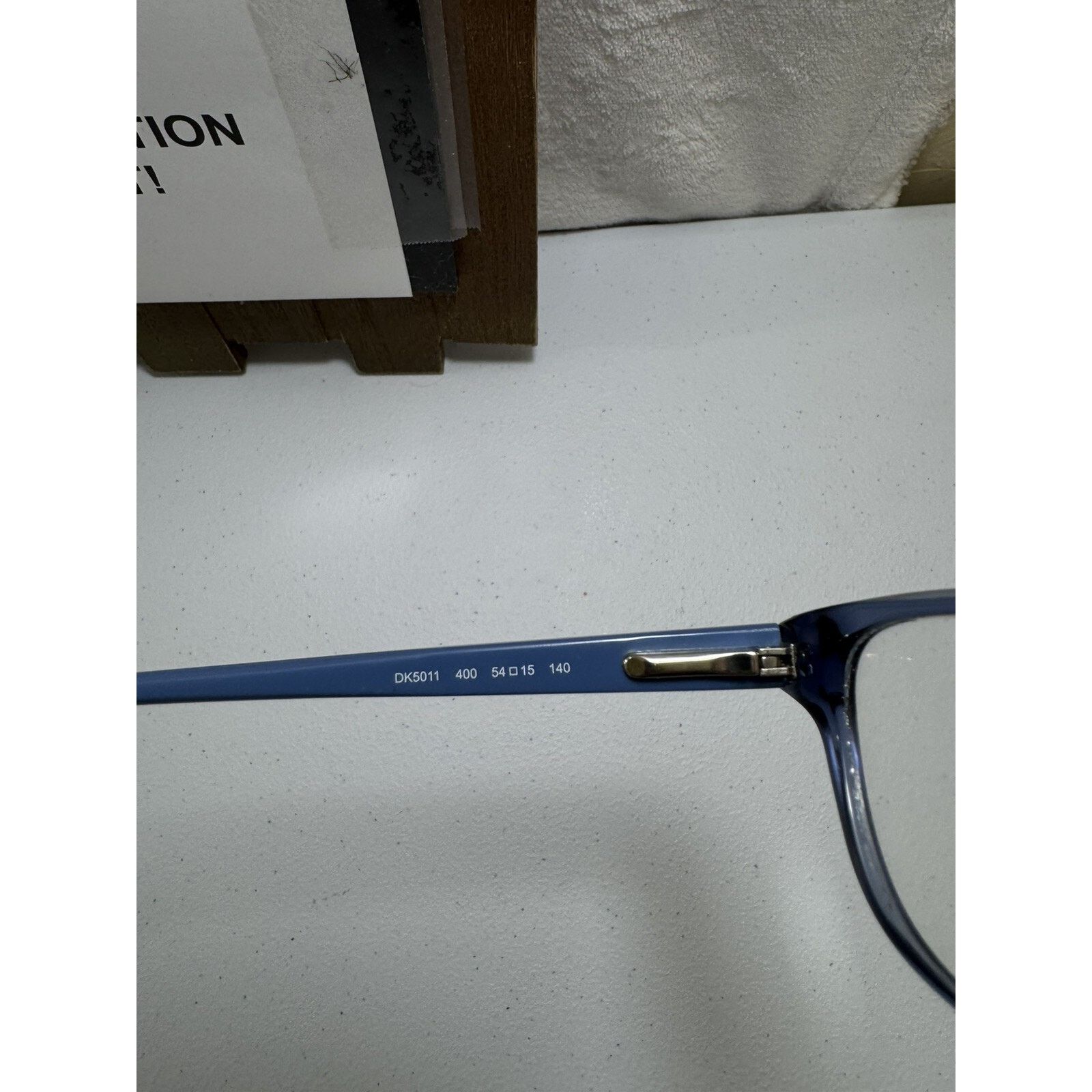 DKNY DKNY Eyeglasses Frames Only, DK5011 400, 54-15-140, Blue Size ONE SIZE - 4 Thumbnail