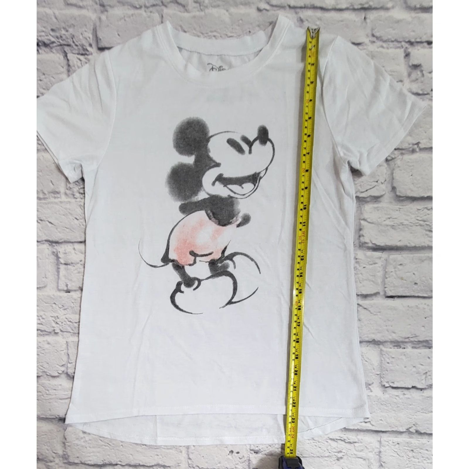 Disney Disney Mickey Mouse White Short Sleeve T-Shirt Men Size S Size US S / EU 44-46 / 1 - 4 Thumbnail