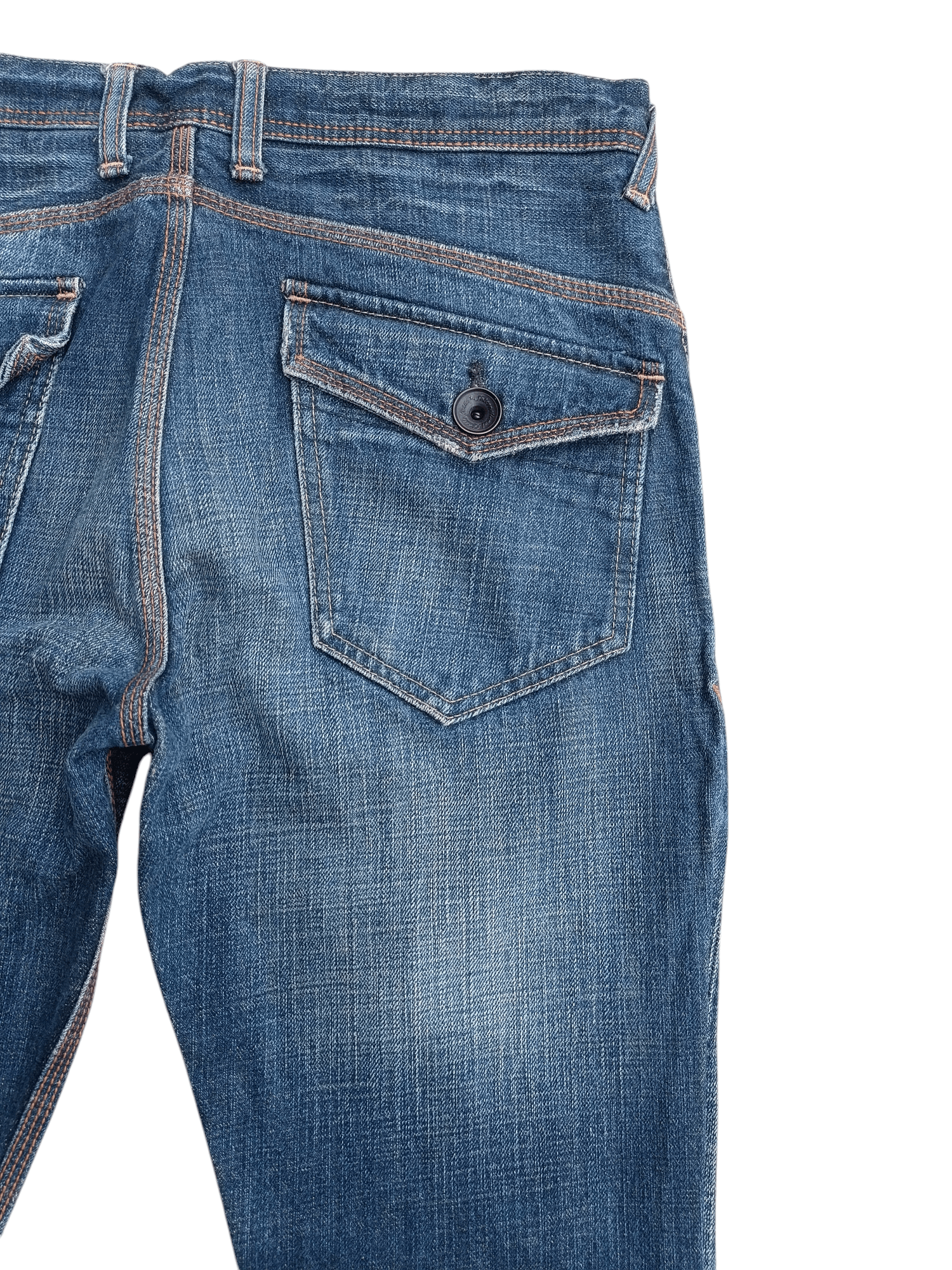 Japanese Brand × Uniqlo 🟦 UJ Jean Selvedege Indigo Whiskers Denim Uniqlo Jeans Size US 30 / EU 46 - 4 Thumbnail