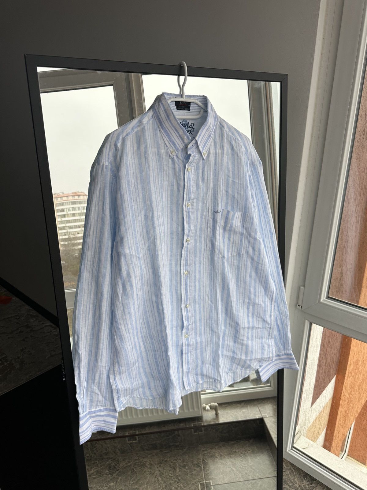Paul & Shark Paul & Shark Yachting Striped Shirt Blue White Button Down Size US XL / EU 56 / 4 - 2 Thumbnail