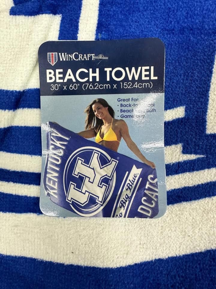 Designer Kentucky Wildcats Beach Towel Size ONE SIZE - 1 Thumbnail
