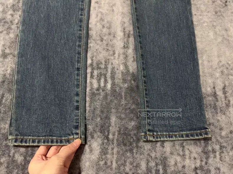 Saint Laurent Paris Saint Laurent Paris Dark Blue and Yellow Mud Faded Ghost C Size US 29 - 5 Thumbnail