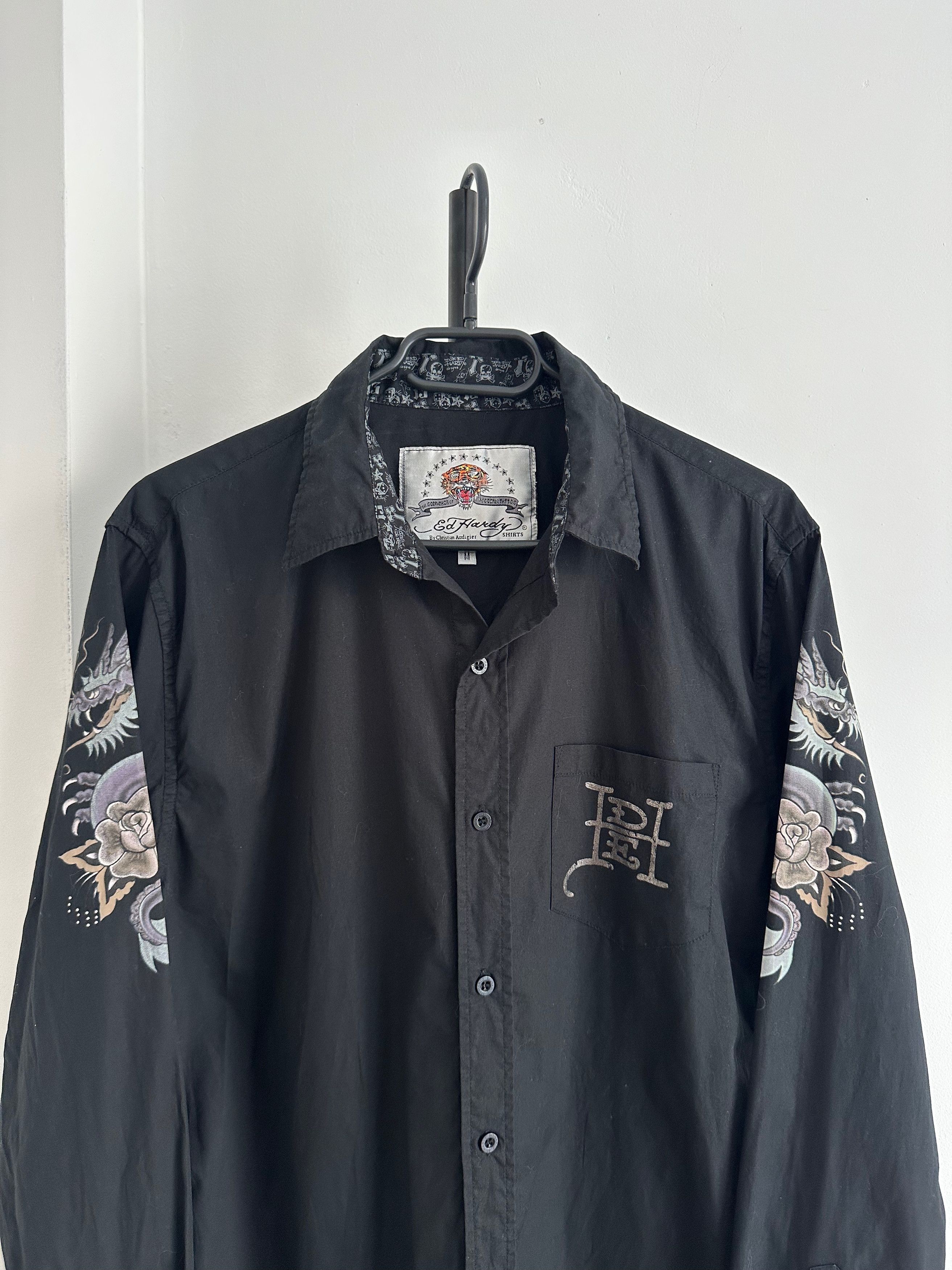 Ed Hardy ED HARDY eagle shirt long sleeve Y2K Size M / US 6-8 / IT 42-44 - 3 Thumbnail