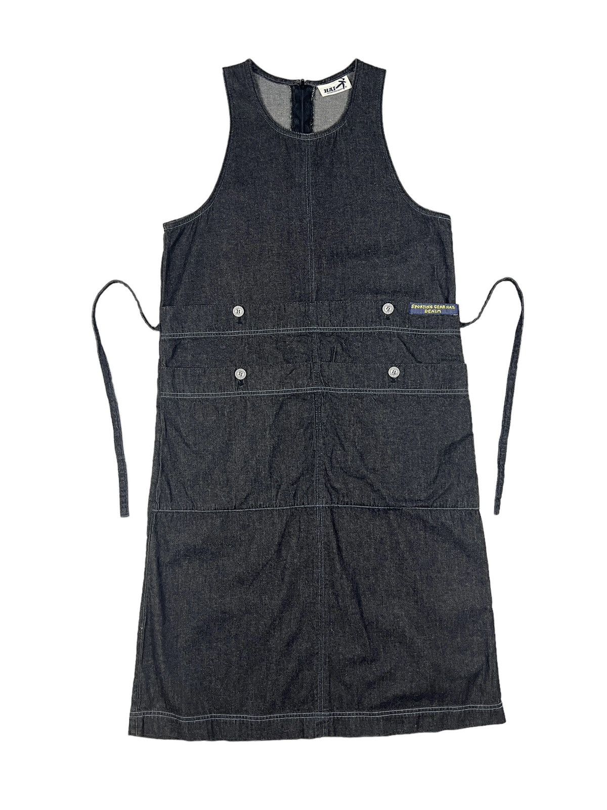 Hai Sporting Gear Vintage Hai Sporting Gear Denim Midi Dress Size M / US 6-8 / IT 42-44 - 2 Thumbnail