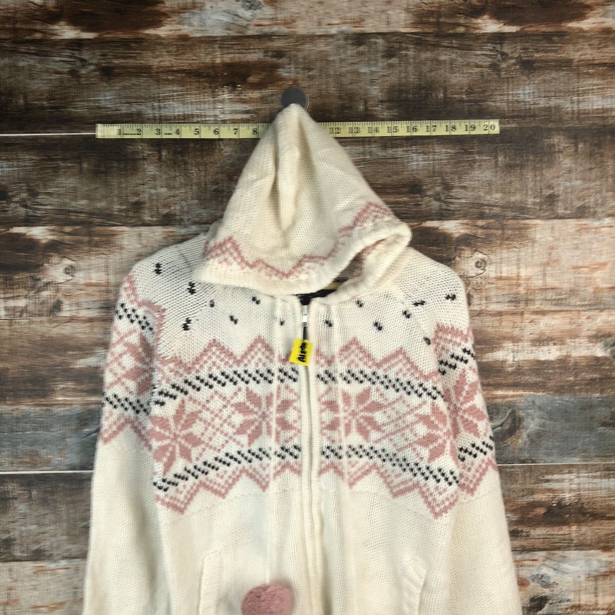 Homespun Knitwear × Japanese Brand J-Honey White Hoodie Knitwear #A1896 Size M / US 6-8 / IT 42-44 - 2 Thumbnail