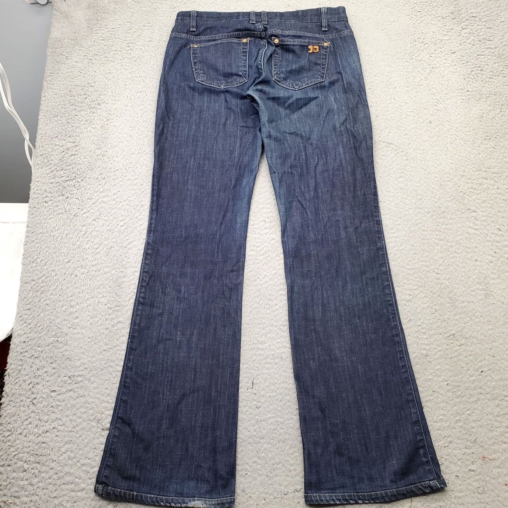Vintage Joe's Jeans Womens Bootcut Jeans 28 Blue Denim Dark Wash Stretch Single Stitch Leg Size 28 Women Size 28" / US 6 / IT 42 - 2 Thumbnail