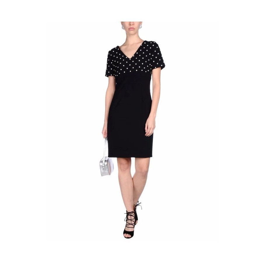 Moschino MOSCHINO Coutur Jeremy Scott Crystal Diamonds Crepe Dress Size M / US 6-8 / IT 42-44 - 2 Thumbnail