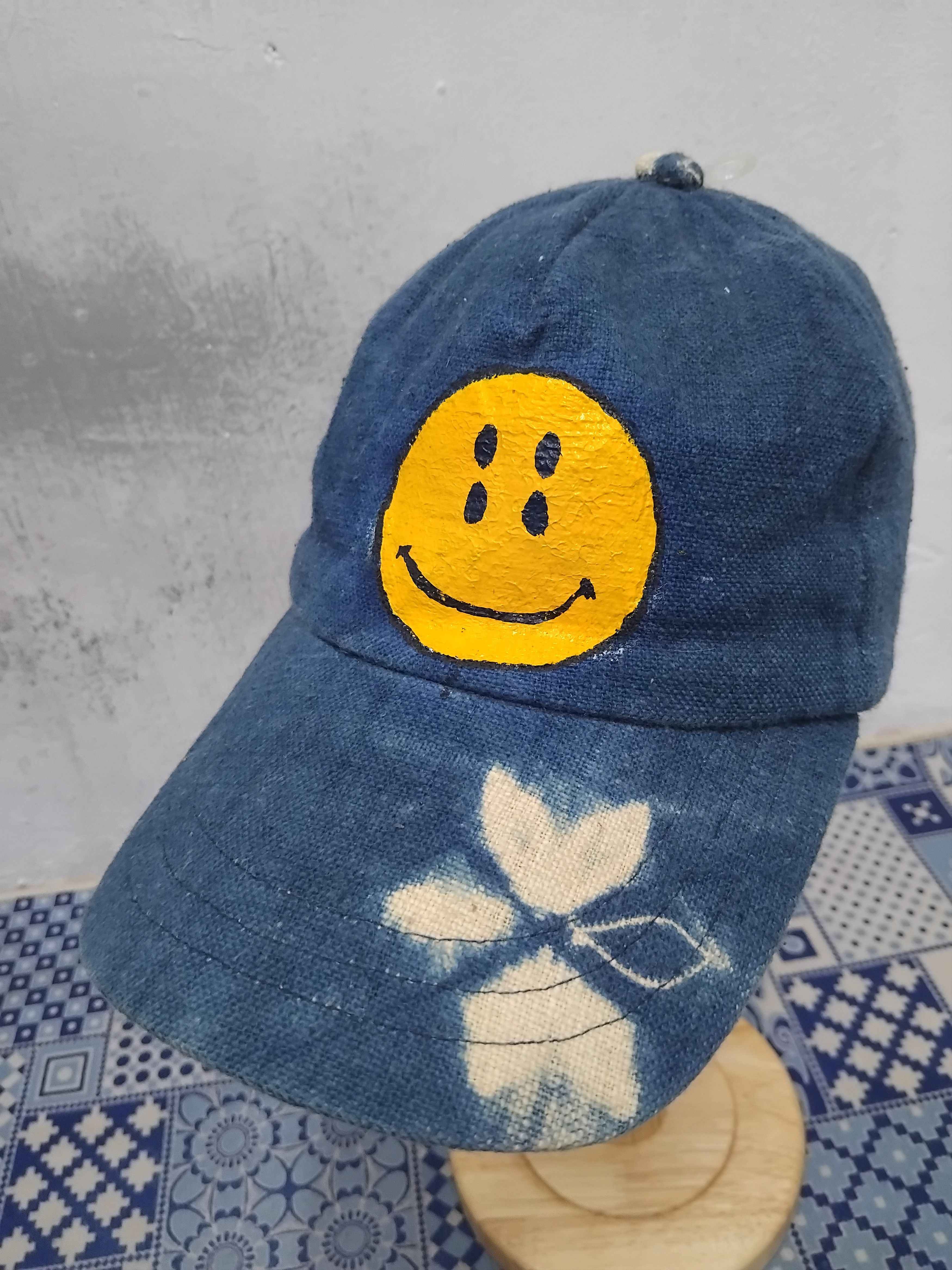 Japanese Brand Inspired Japanese style blue custom cap Size ONE SIZE - 4 Thumbnail