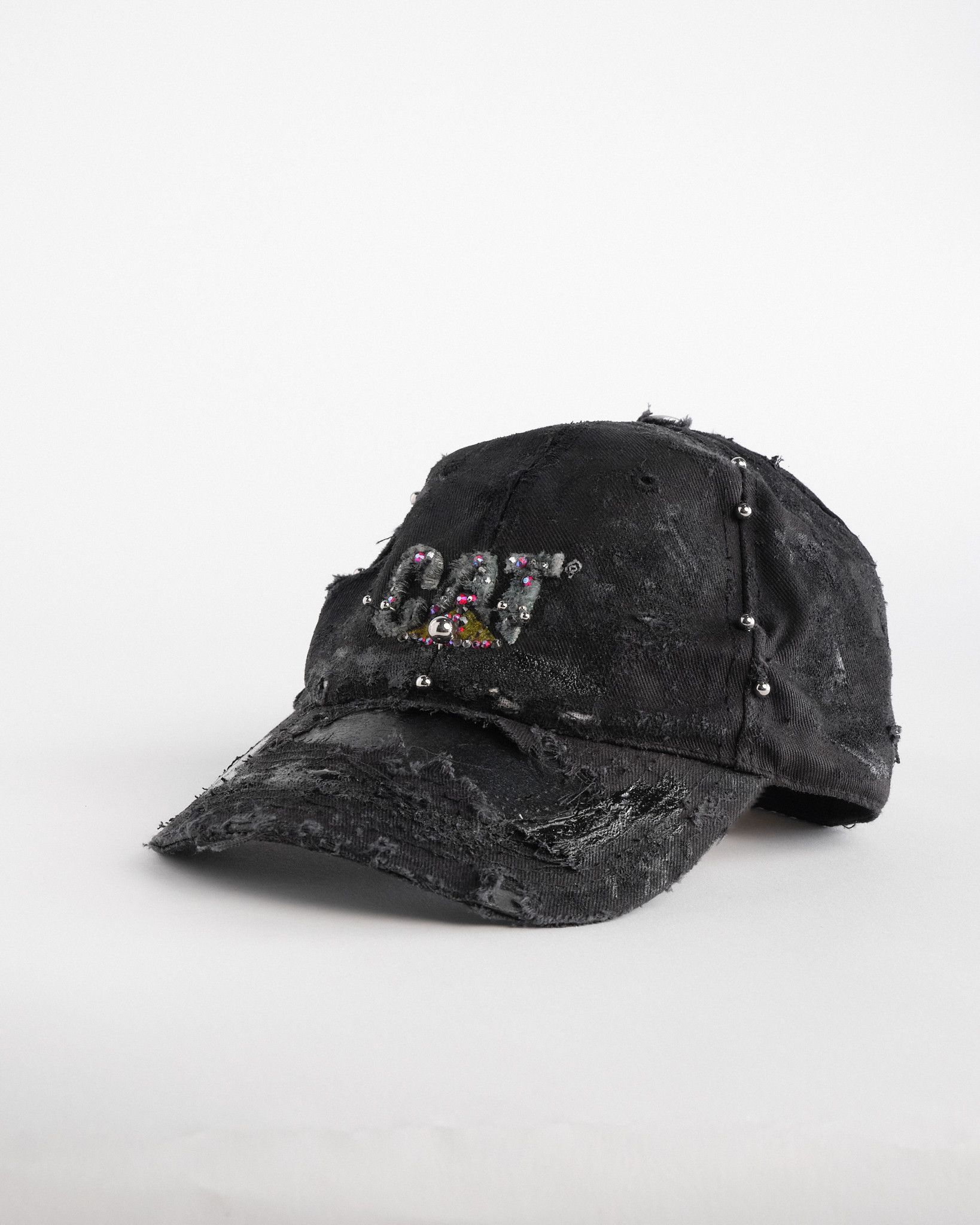 Caterpillar ASTROBOI* x CAT Black Rhinestone Pierced Hat Size ONE SIZE - 4 Thumbnail