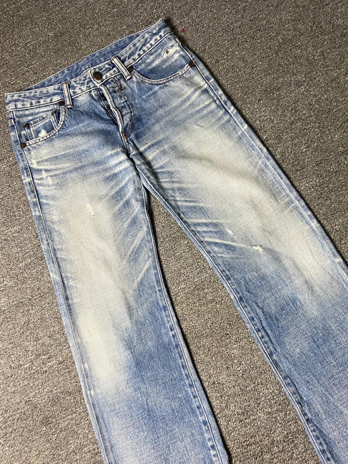 Hysteric Glamour × Japanese Brand × Vintage GARMIN Brand Distressed Denim Jeans (132) Size US 29 - 7 Thumbnail