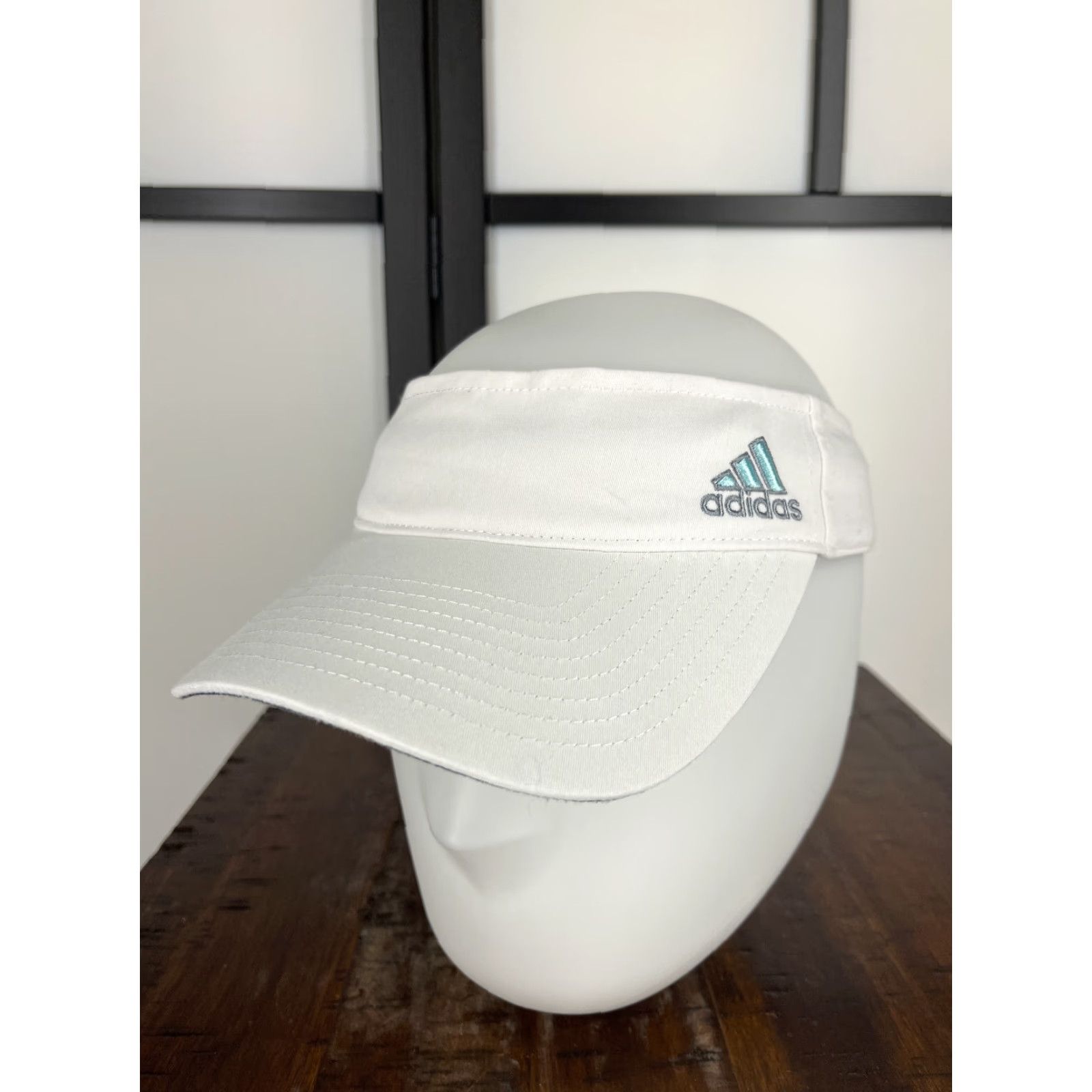Adidas adidas Visor Adult One Size White Twill Cotton Tennis Golf Aeroready Hat/Cap Men’s Women’s? Size ONE SIZE - 5 Thumbnail