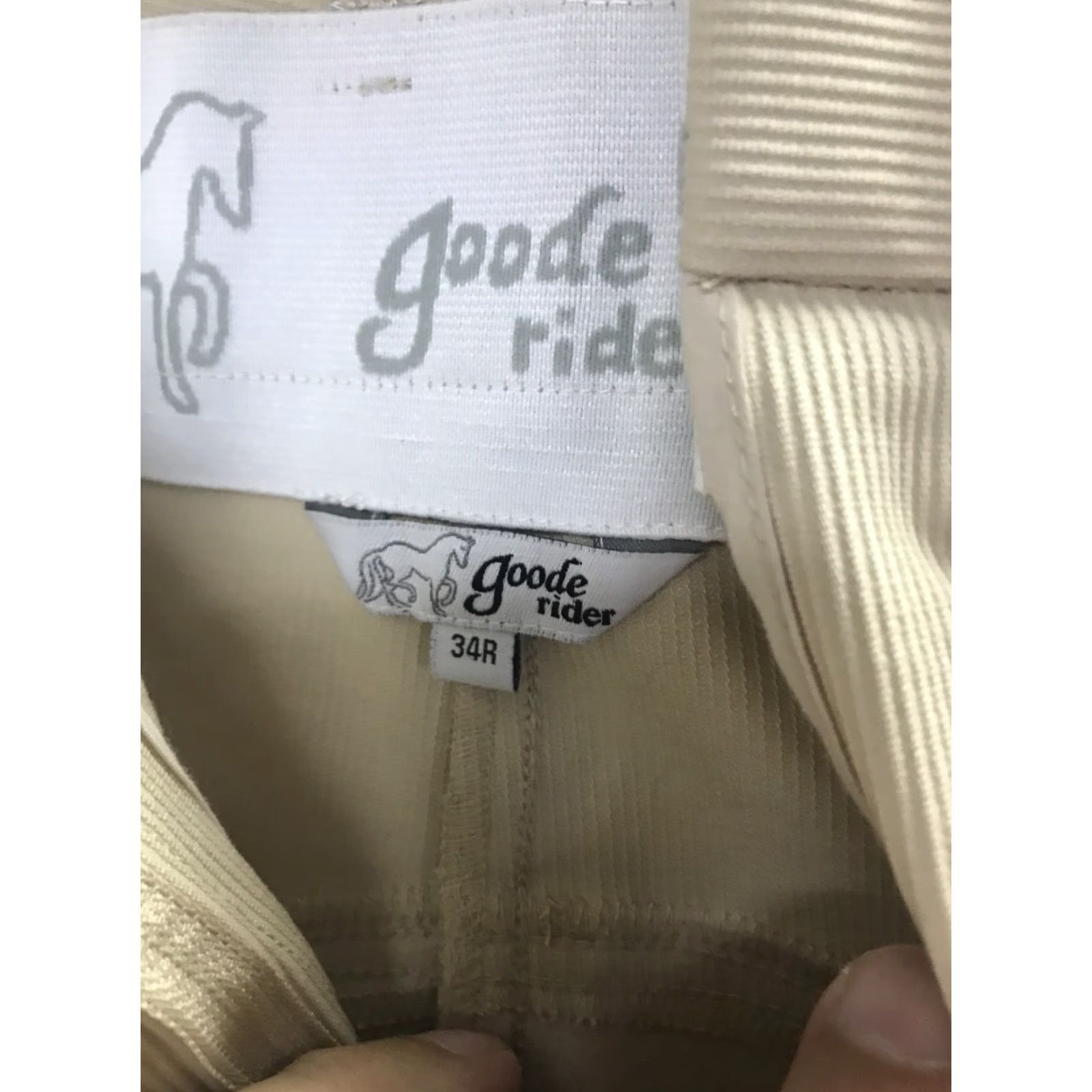 Vintage Goode Rider Pants 34r Elegant Rider Full Seat Khaki Womens Size 24" / US 00 / IT 34 - 2 Thumbnail