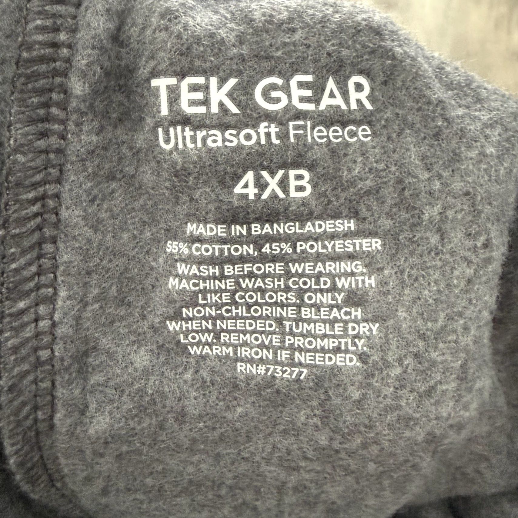Tek Gear Tek Gear Sweat Pants Men 4XB BIG Ultra Soft Fleece Drawstring Tapered Jogger NEW Size US 39 - 2 Thumbnail