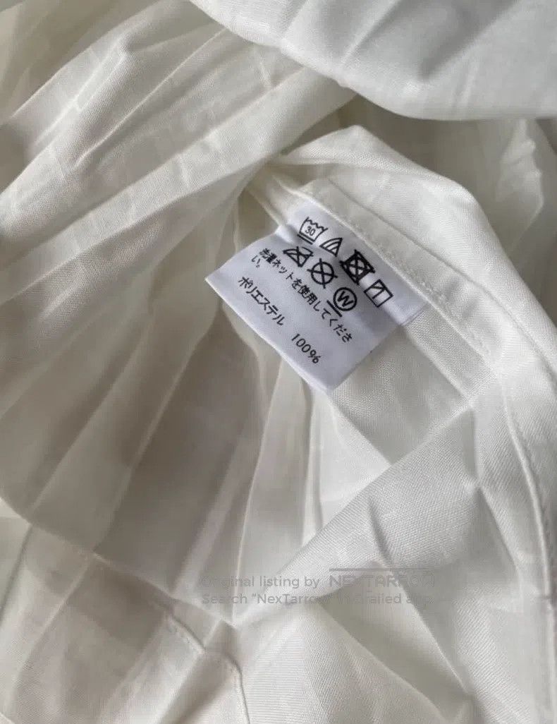 Issey Miyake Issey Miyake White Pleated Shirt Size US M / EU 48-50 / 2 - 4 Thumbnail