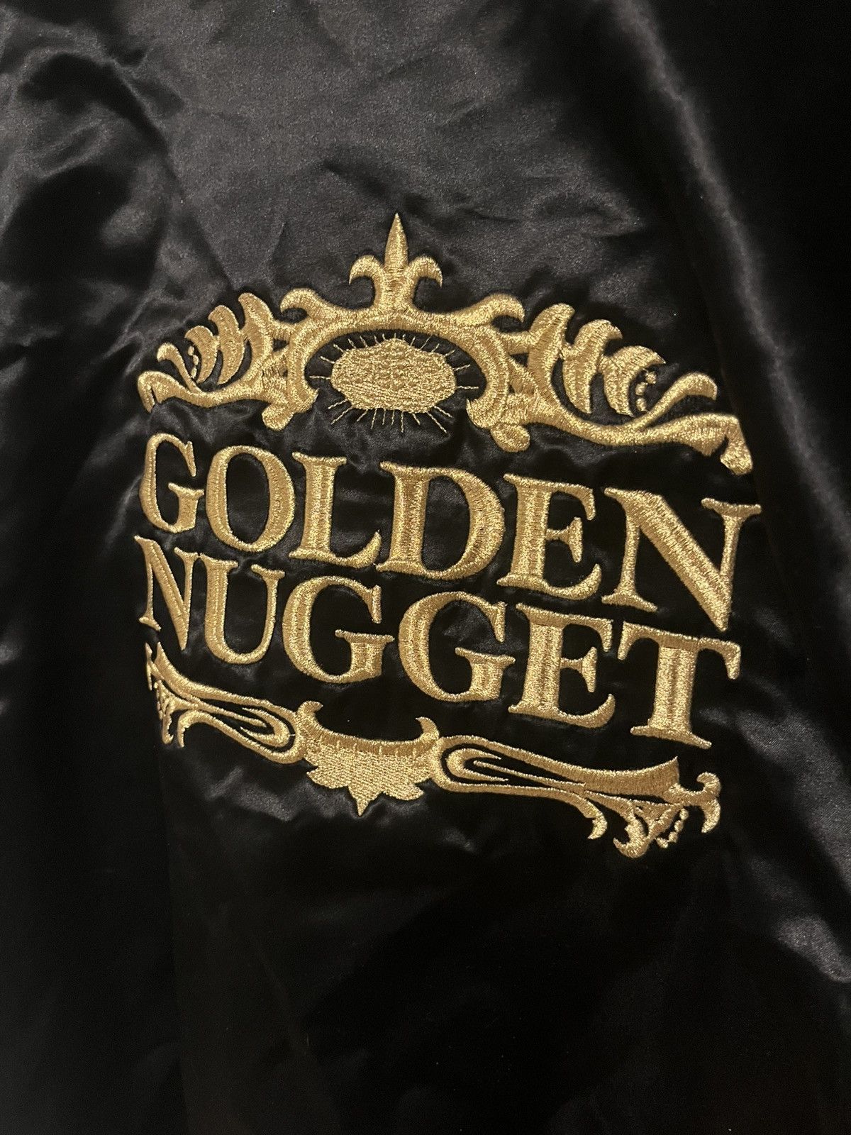 Fruit Of The Loom Vintage 80 90’s Golden Nugget Las Vegas Casino bomber Jacket Size US L / EU 52-54 / 3 - 12 Thumbnail