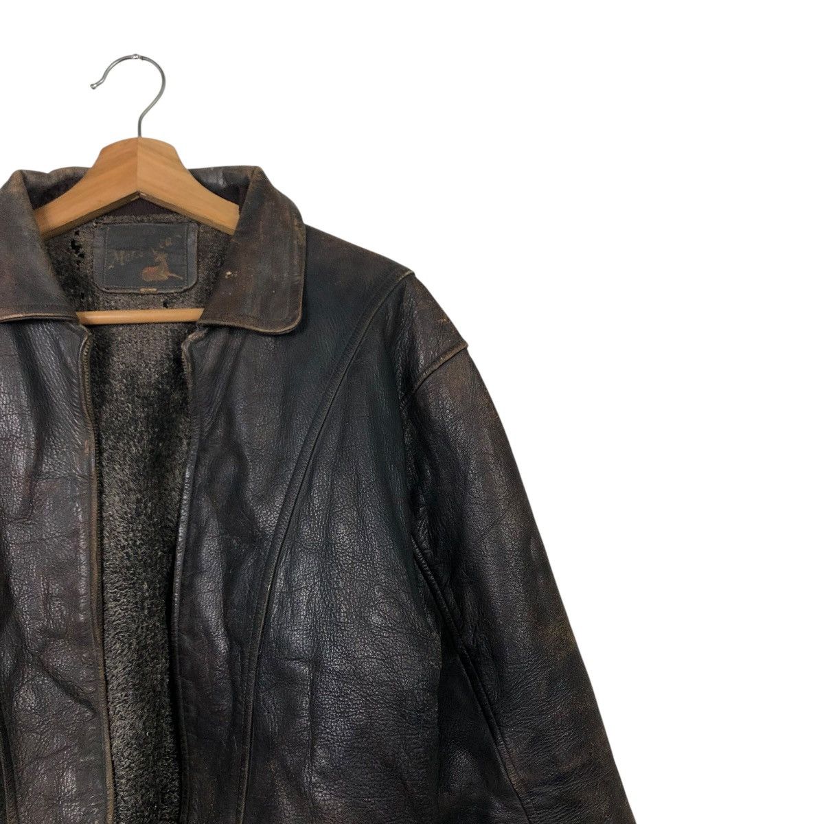 Aero Leathers 🔥TRUE VINTAGE 80’s LEATHER JACKET BLANKET RIDER HORSE Size US M / EU 48-50 / 2 - 6 Thumbnail