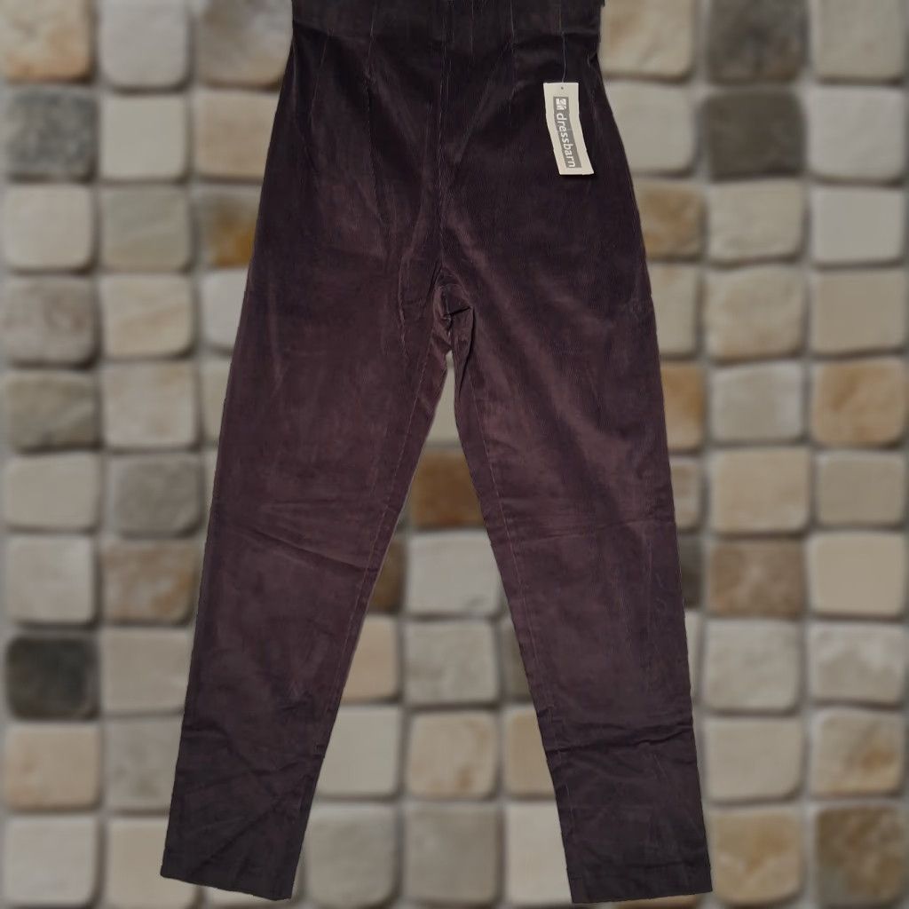 Vintage VINTAGE Dressbarn Corduroy Hollywood Pants Women 10 Brown Stretch Elastic Read Size 32" / US 10 / IT 46 - 1 Thumbnail