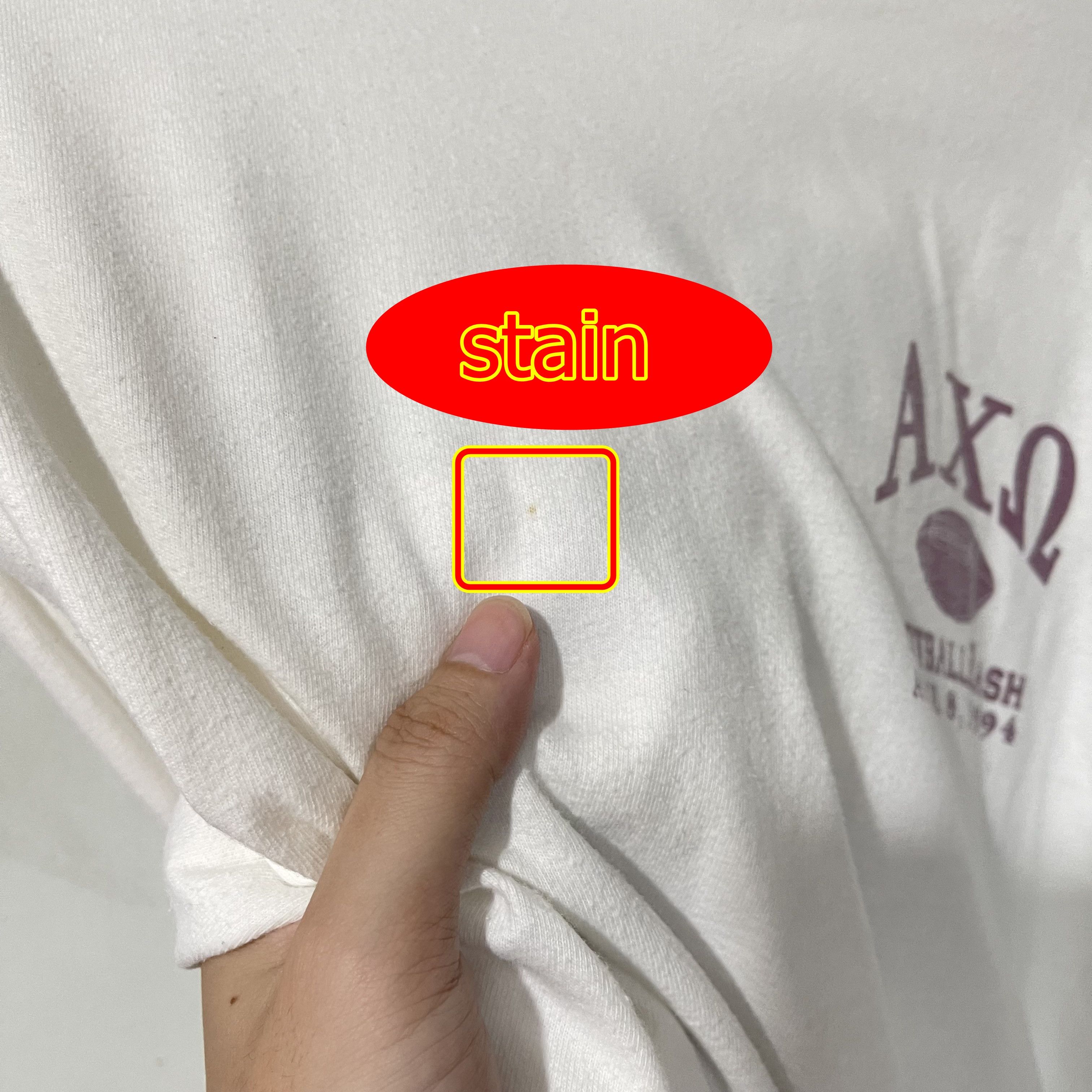 NCAA Vintage 90s Alpha Chi Omega Michigan T-Shirt Size US XL / EU 56 / 4 - 8 Thumbnail