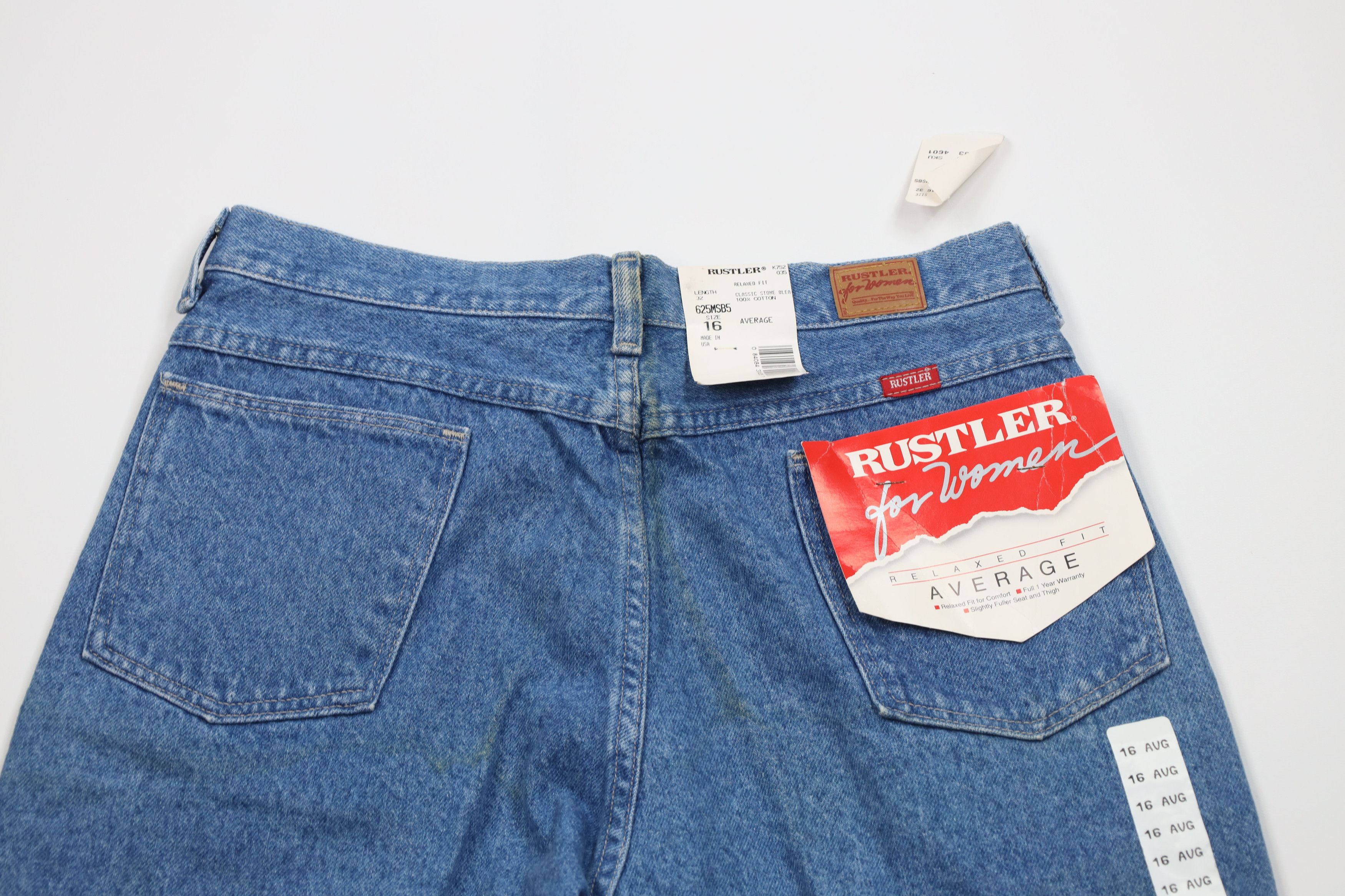 Vintage Deadstock Vintage 90s Streetwear Fit Denim Jeans Blue USA Size 38" / US 16 / IT 52 - 11 Thumbnail