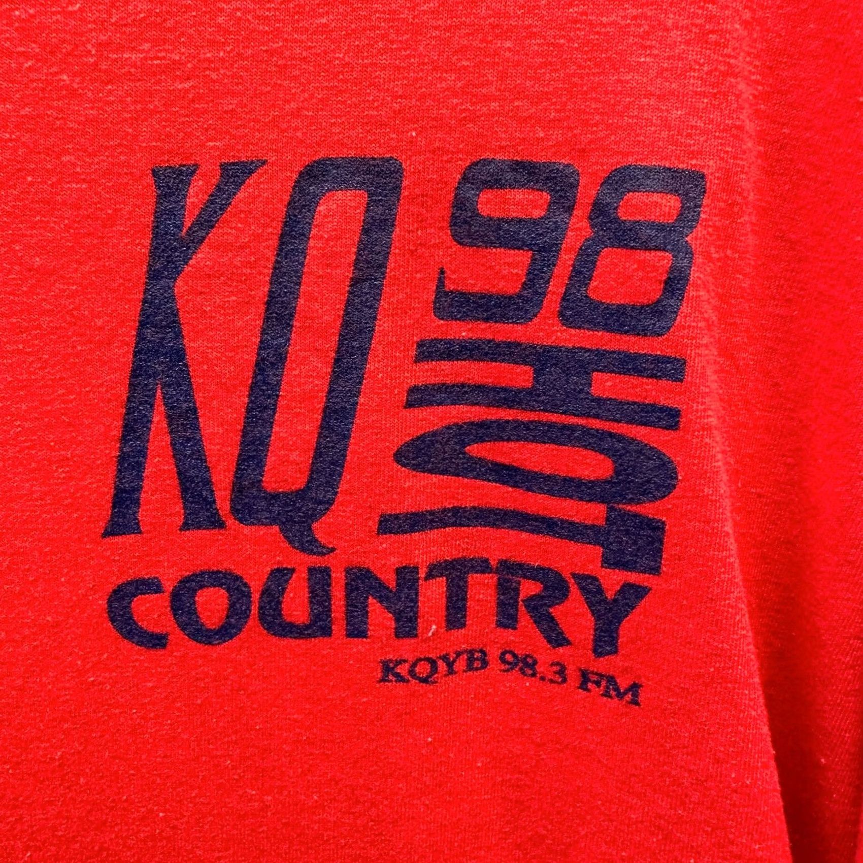 Fruit Of The Loom VINTAGE Fruit of the Loom Shirt Mens XL Red Single Stitch Country 80s Size US XL / EU 56 / 4 - 3 Thumbnail