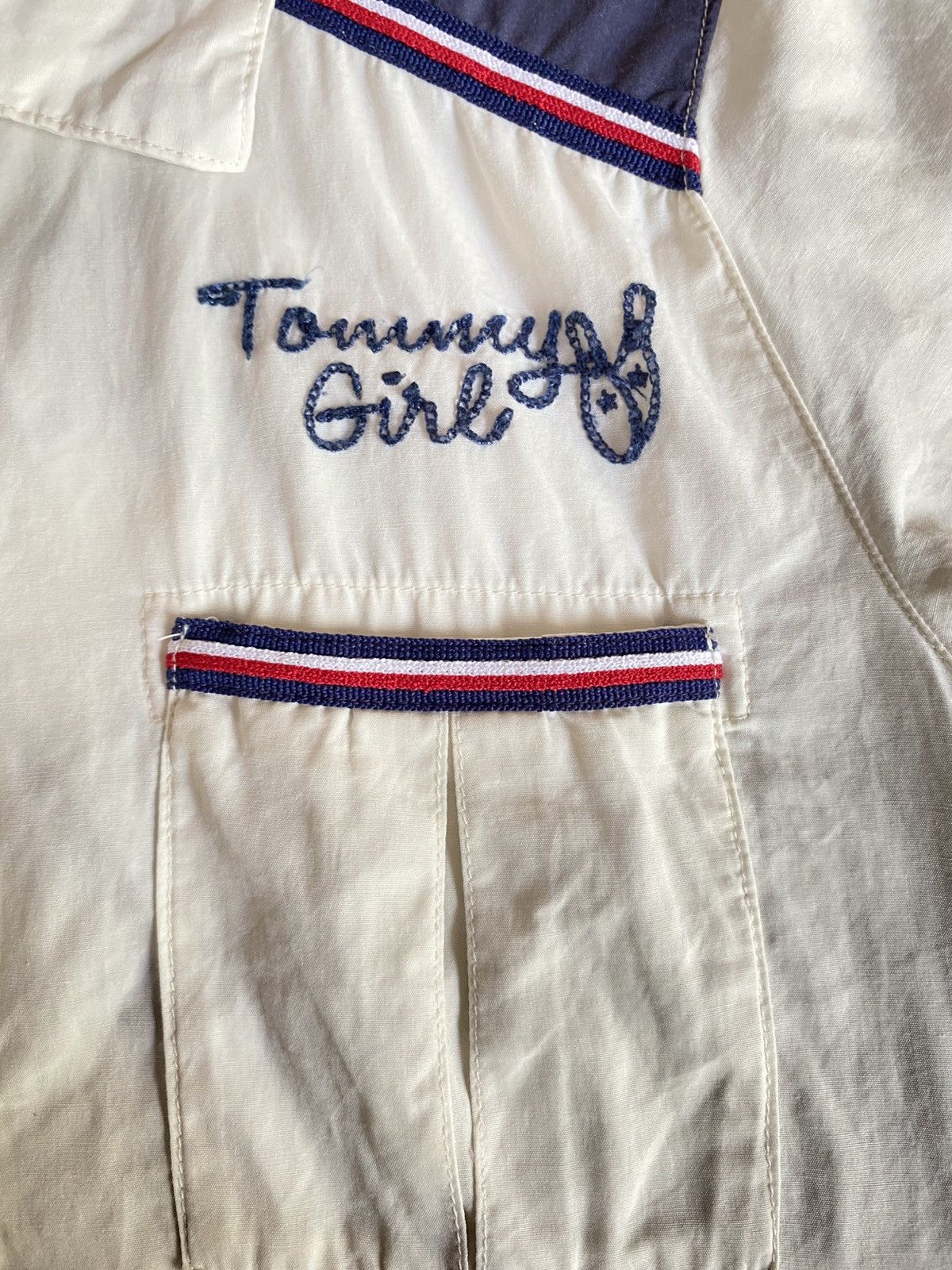 Tommy Hilfiger Tommy Girl White Shirt with Embroidered Logo Size ONE SIZE - 5 Thumbnail