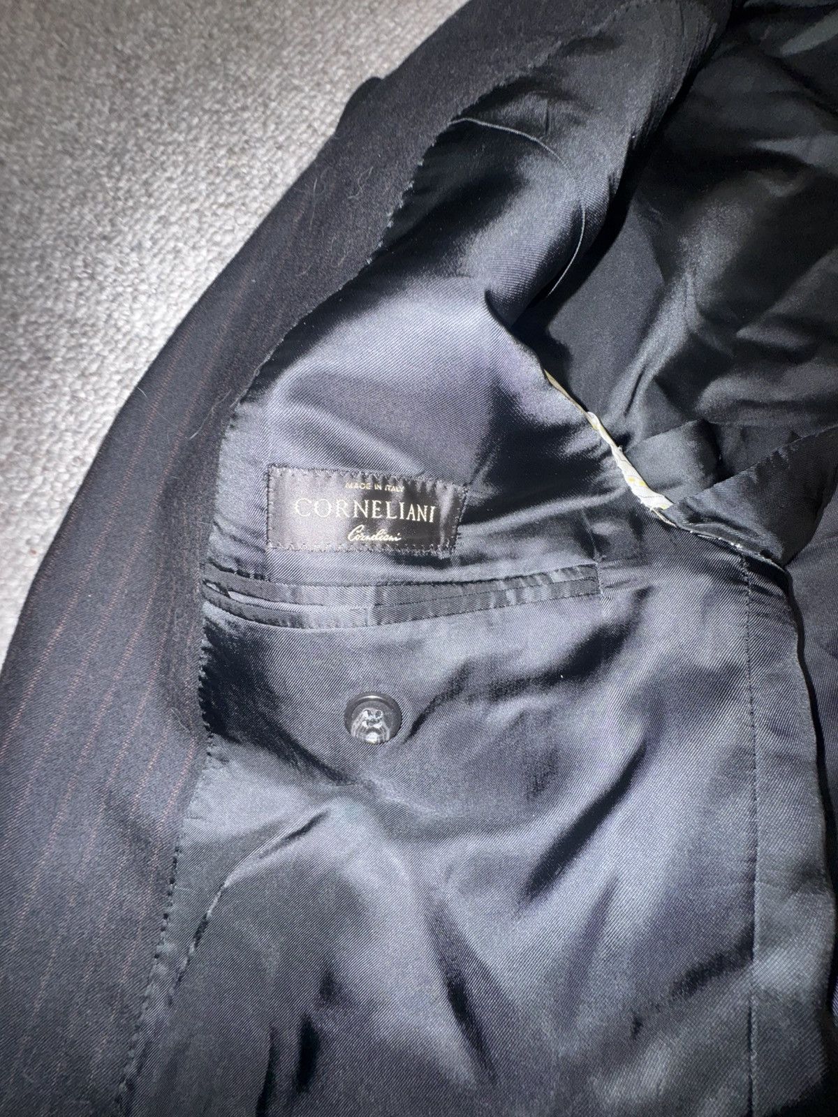 Corneliani Corneliani Pinstripe Blazer: Wool/Cashmere – 54R IT / 44R US Size 44R - 2 Thumbnail