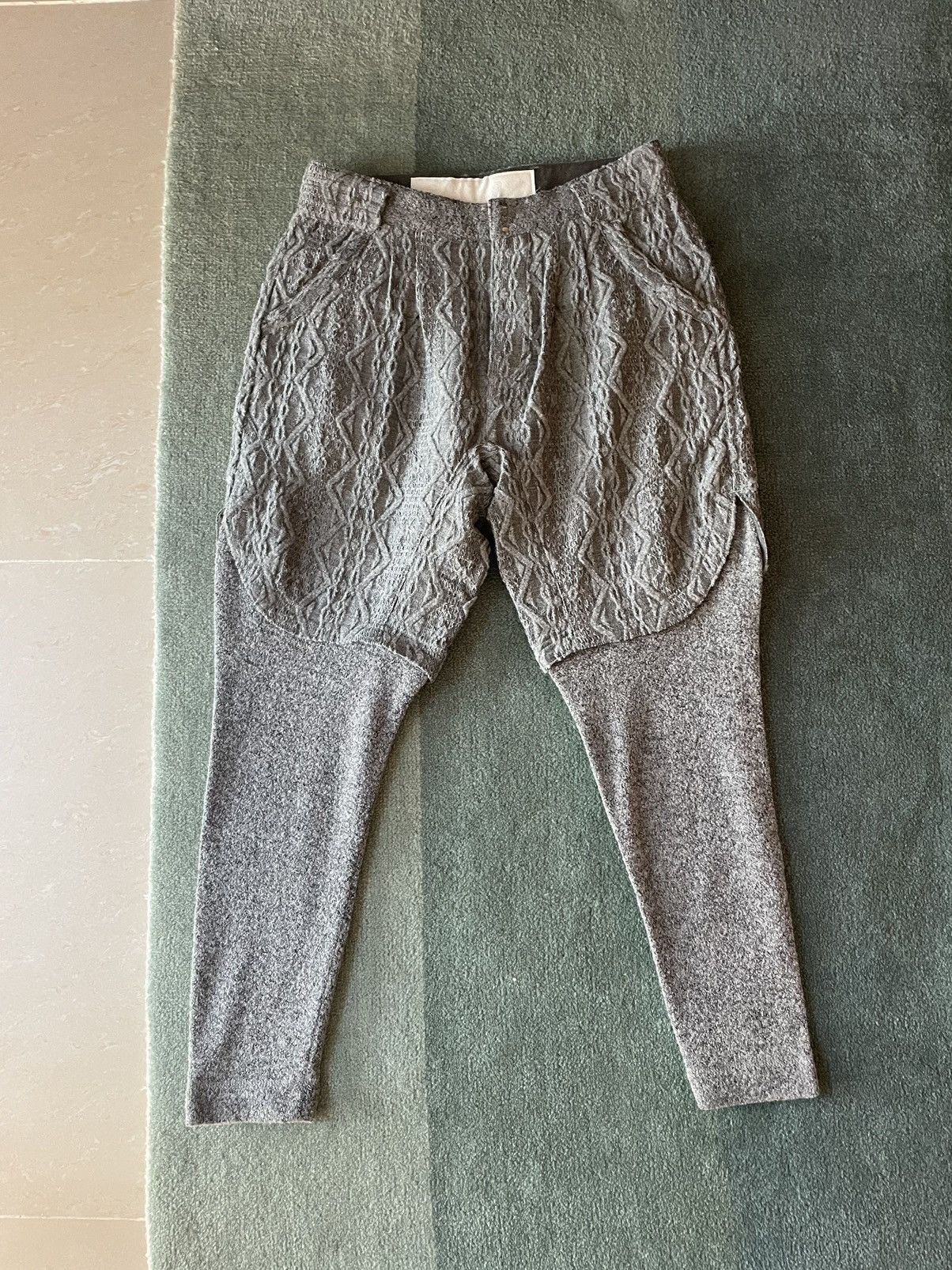 White Mountaineering White Mountaineering wool trompe l'oeil joggers Size US 28 / EU 44 - 1 Thumbnail