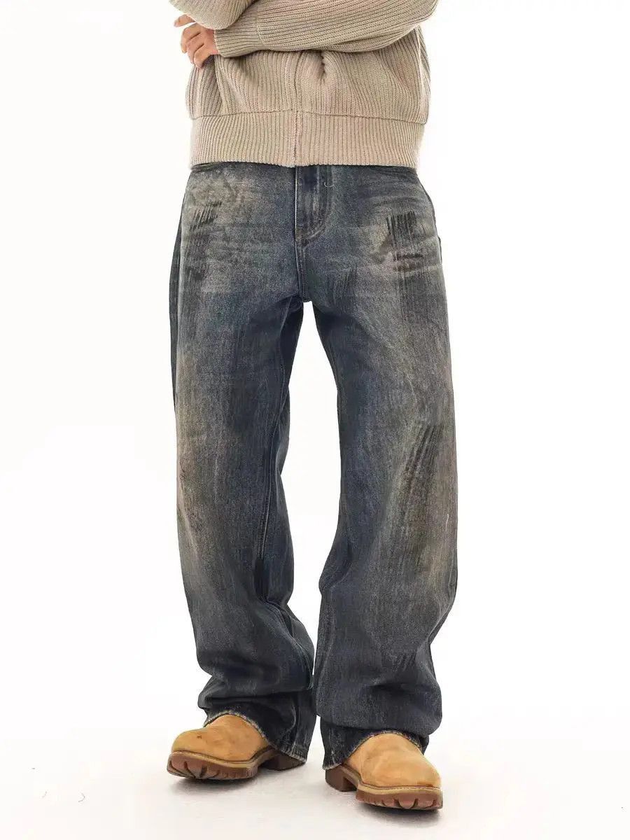 Japanese Brand Vertical Stripe Washed Micro Jeans Size US 30 / EU 46 - 5 Thumbnail