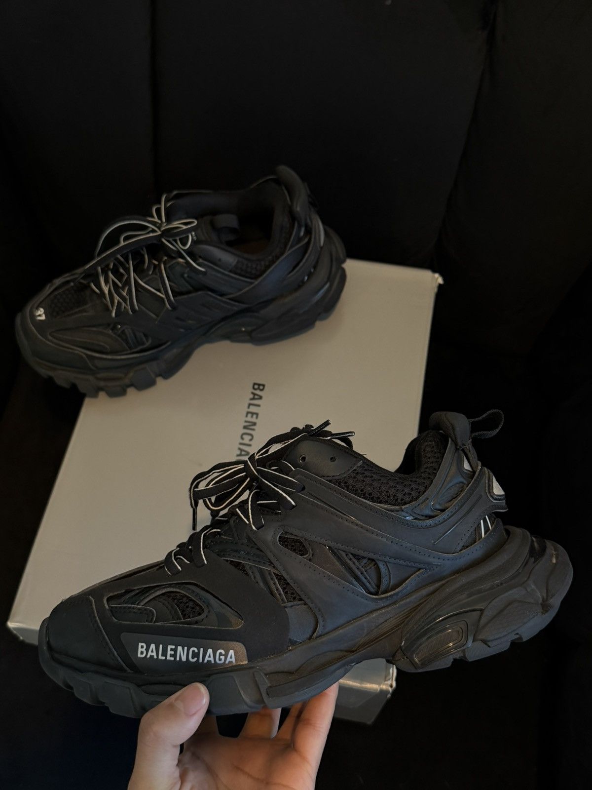 Balenciaga Balenciaga Track Sneakers – Black Size US 7 / IT 37 - 6 Thumbnail