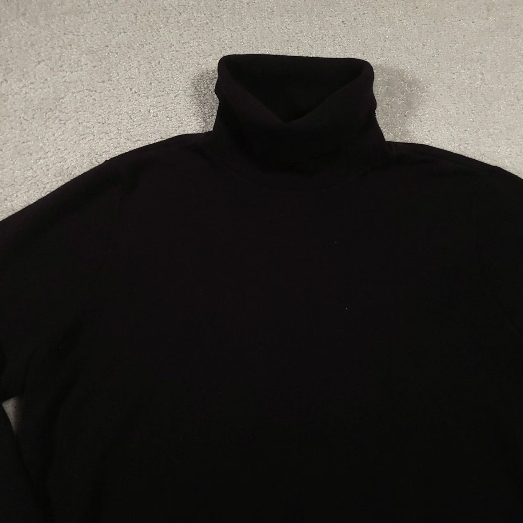 Vintage Chico's Sweater Womens XL Black Turtleneck Sharkbite Hem Tunic Size XL / US 12-14 / IT 48-50 - 3 Thumbnail
