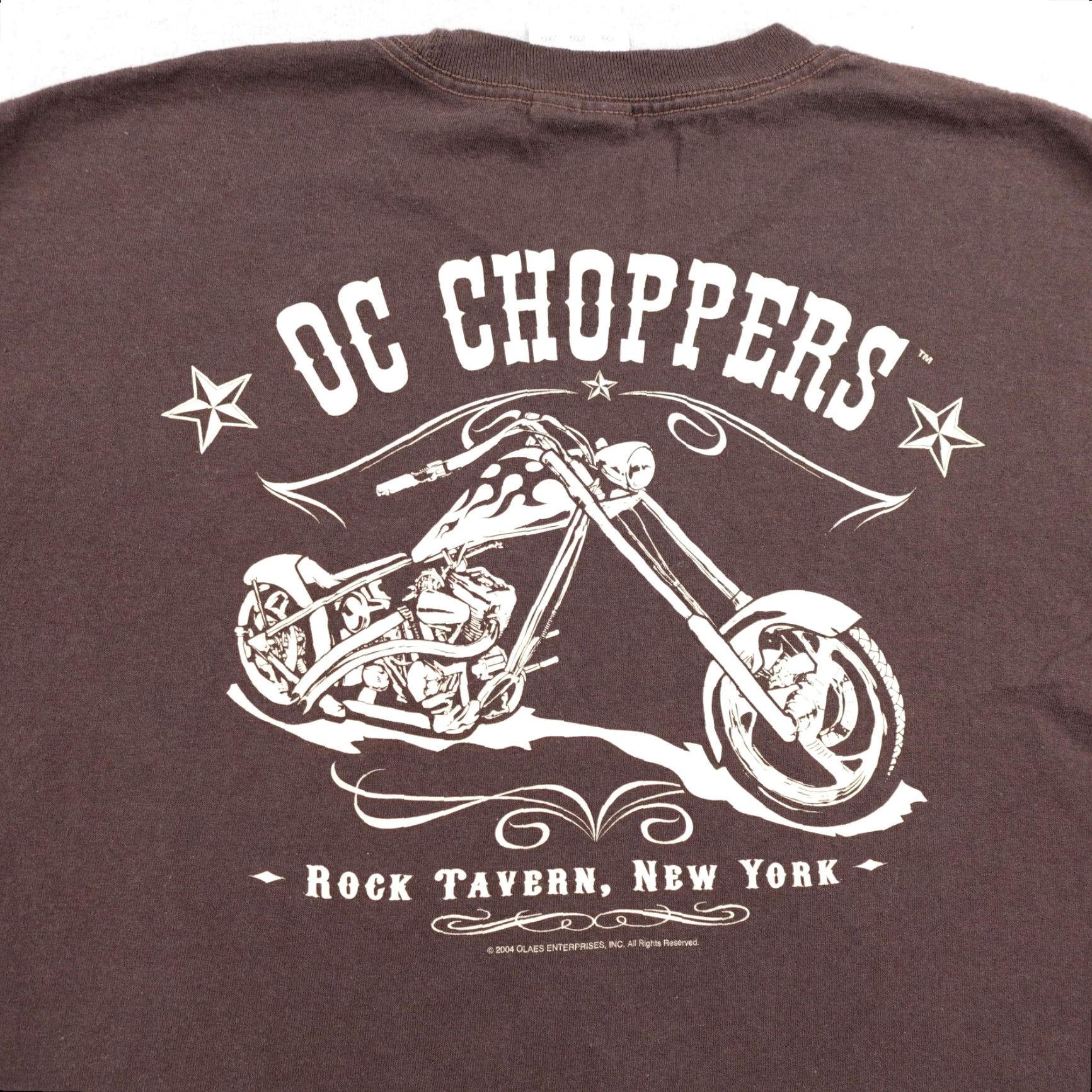 Vintage VINTAGE OC CHOPPERS Shirt Mens 2XL Brown Motorcycle Biker Rock Tavern New York Size US XXL / EU 58 / 5 - 5 Thumbnail