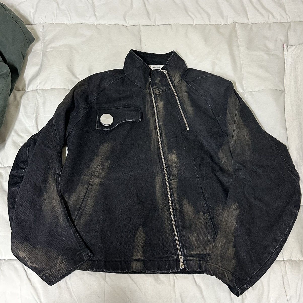 CMMAWEAR ARTICULATED SLEEVE JACKET BLACK DENIM MUD Size US M / EU 48-50 / 2 - 3 Thumbnail