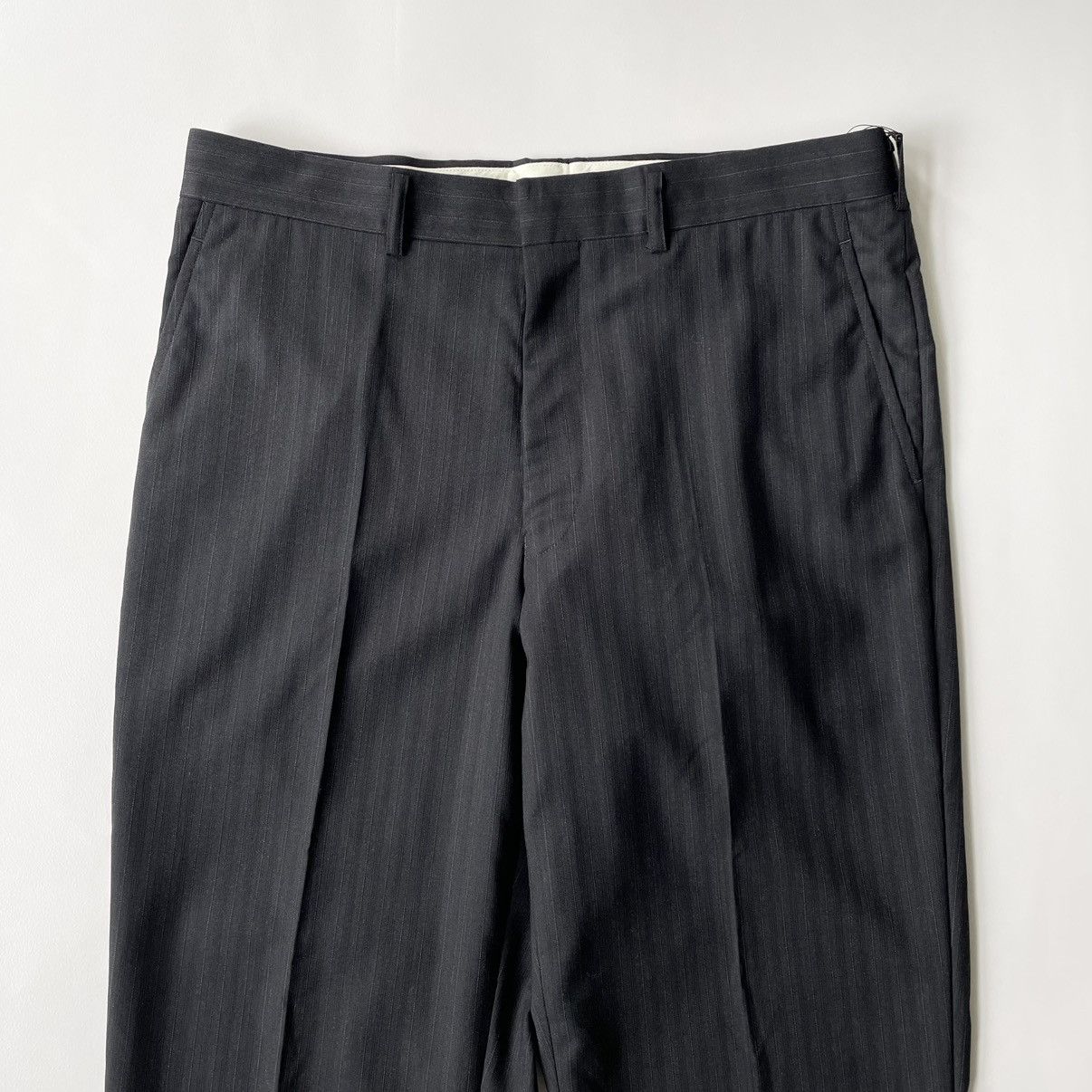 Comme des Garcons A/W 11 Black/Grey Pinstripe Wool Trousers Size US 34 / EU 50 - 3 Thumbnail