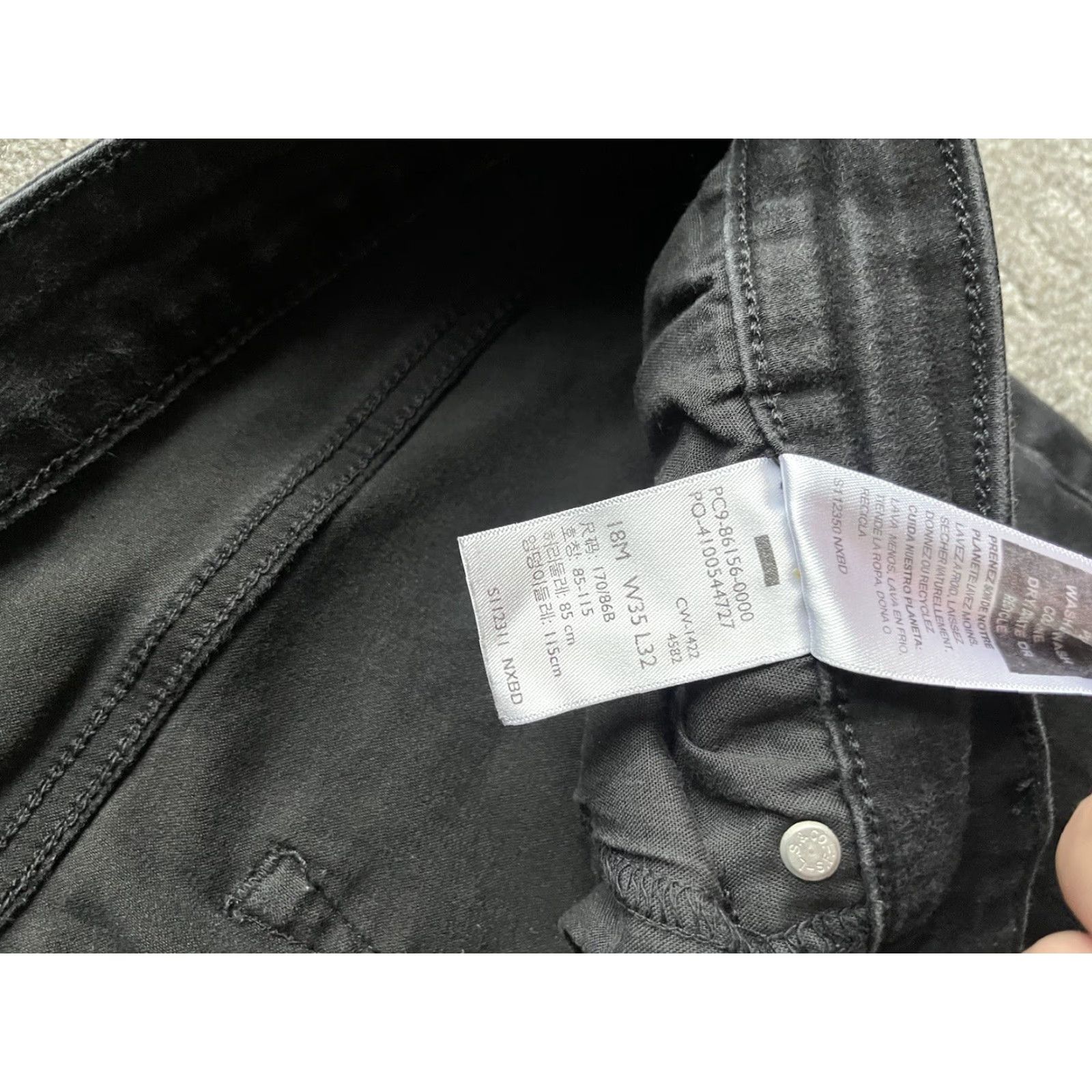 Denizen VINTAGE Denizen From Levi's High Rise Skinny Black Jeans 18M 34" x 30" Denim Woman Jeans Skinny Black Denizen From Levi's 34 in 27 in Modern Size 40" / US 18 - 7 Thumbnail