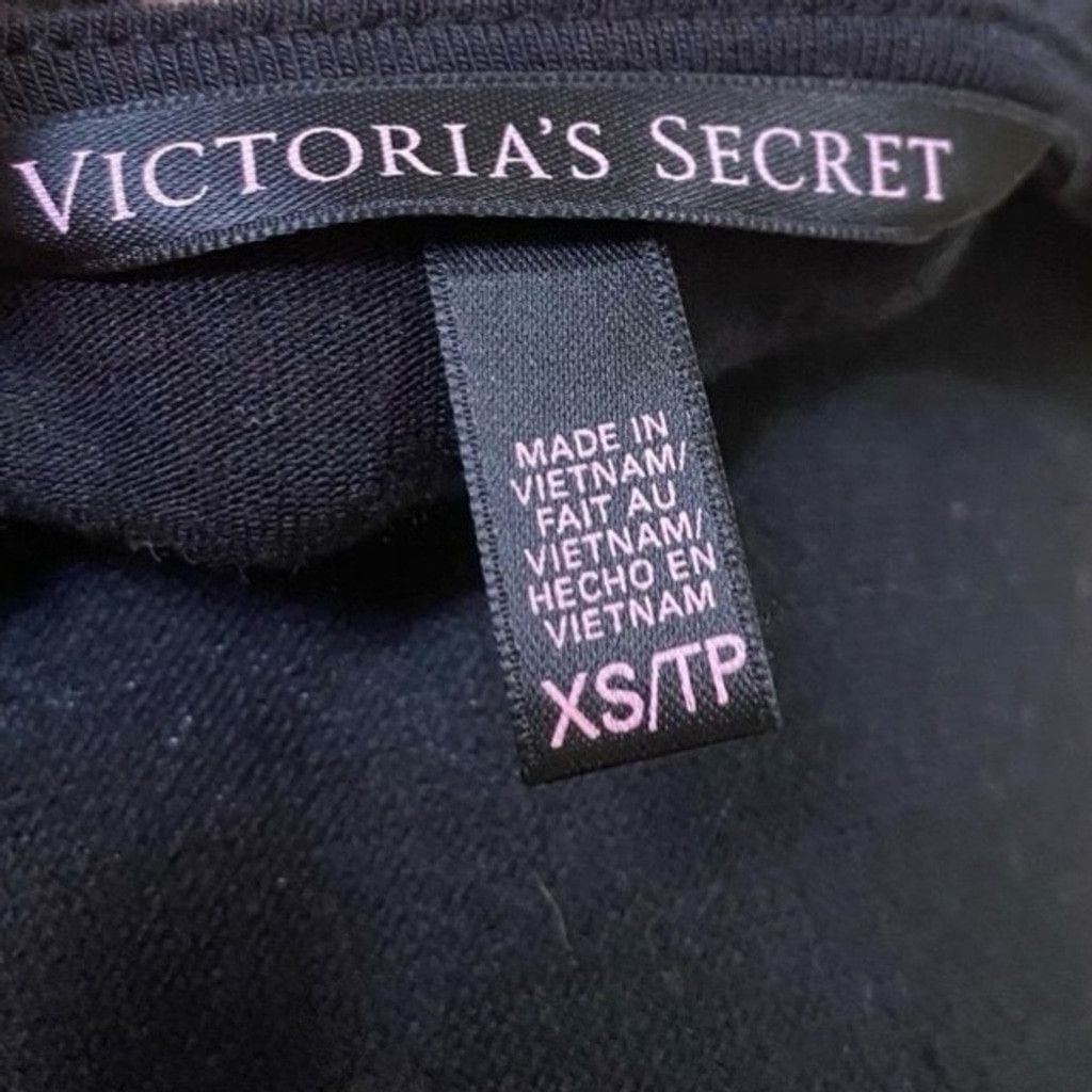 Victoria's Secret Victoria's Secret XS Black Top – White Layered Puff Sleeves Size XS / US 0-2 / IT 36-38 - 9 Thumbnail