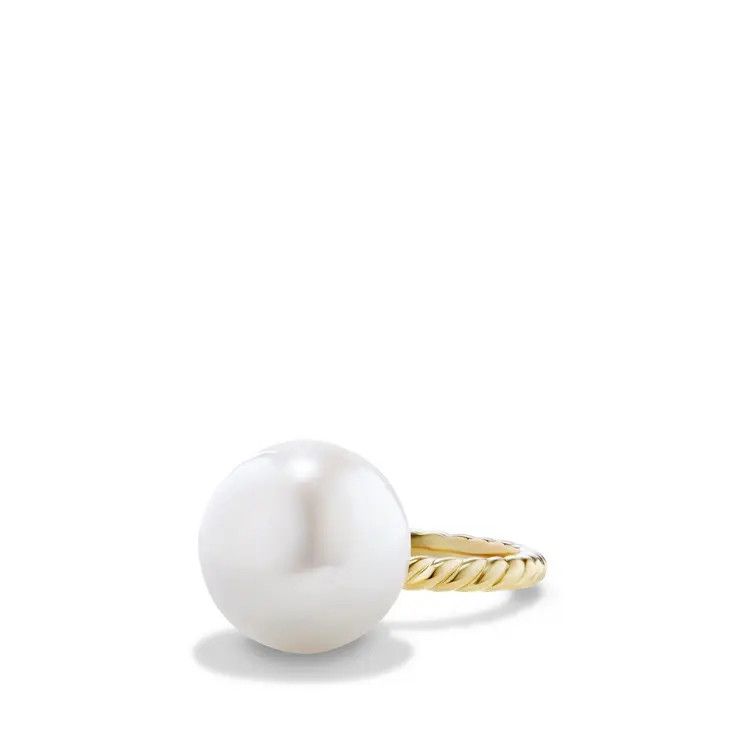 David Yurman o1s1wg111025 R12918/Size 8 /Large Ring with Pearls in Golden Size ONE SIZE - 1 Preview