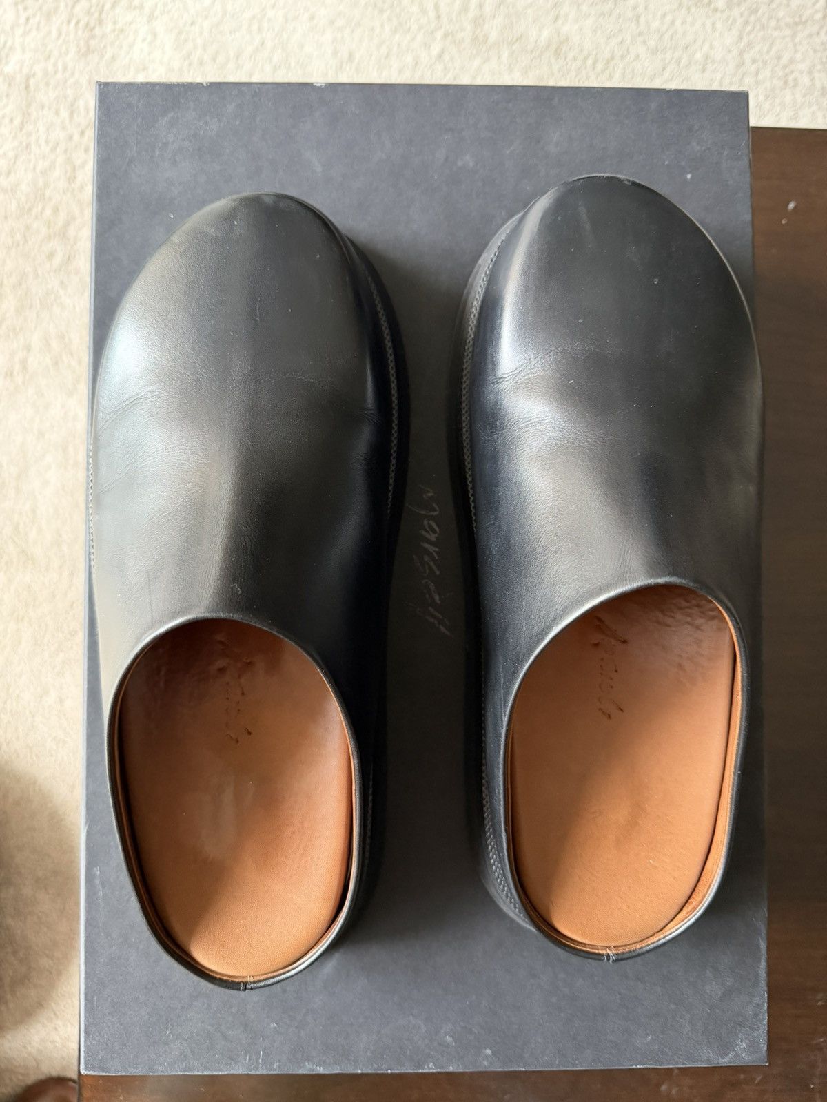 Marsell Black Accom Loafers Size US 8 / EU 41 - 1 Thumbnail