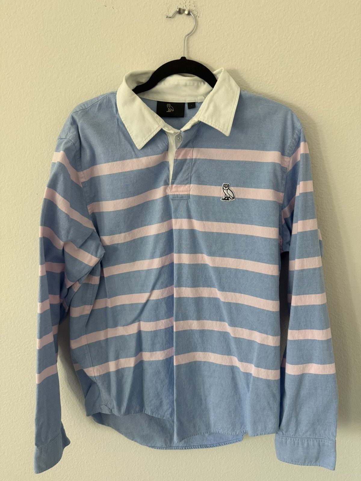 Designer × Vintage Light Blue OVO Long Sleeve Button Up Shirt Size US L / EU 52-54 / 3 - 1 Thumbnail