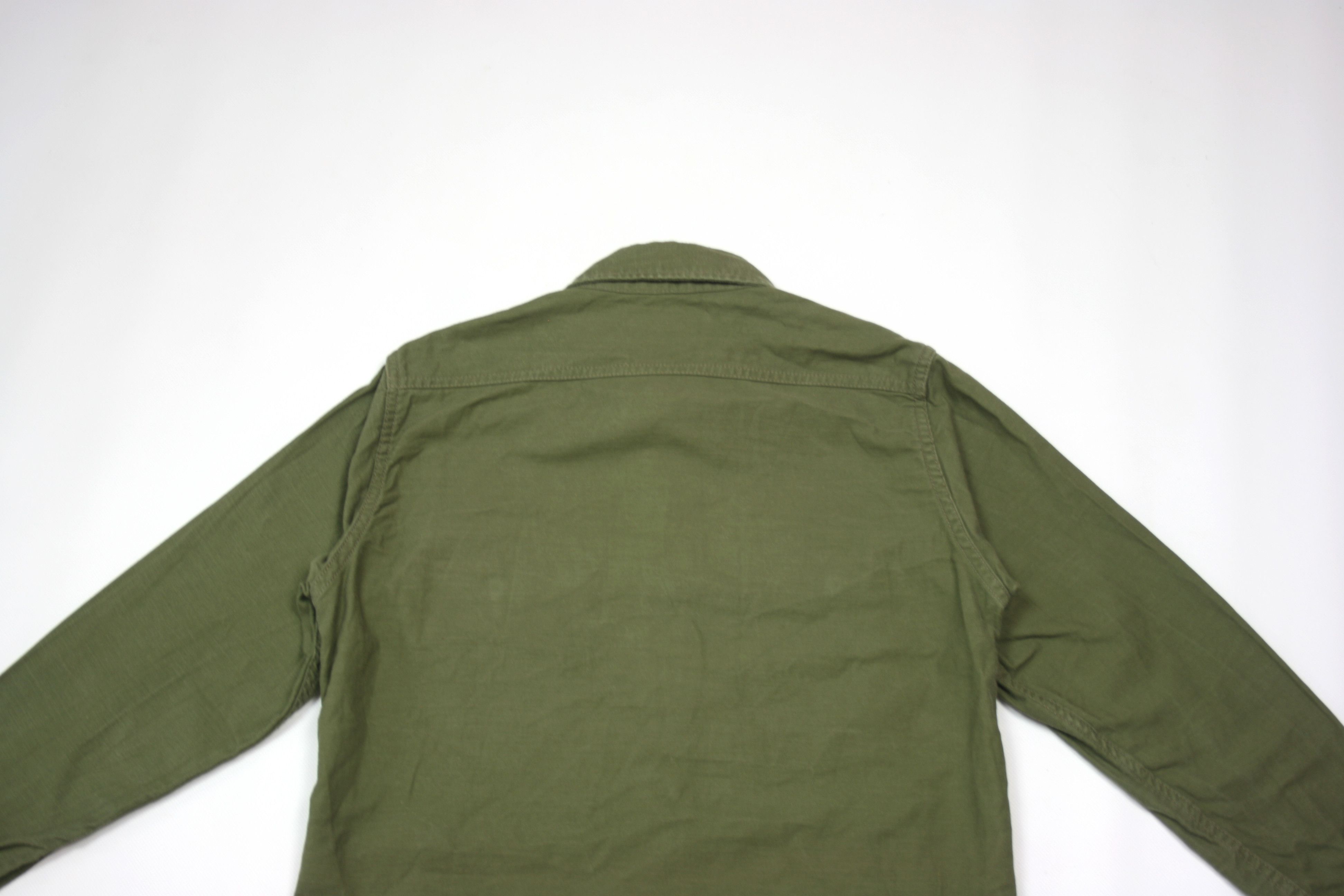 Iron Heart IHSH-328-GRN - 7oz Back Satin Military CPO Shirt Green Size US S / EU 44-46 / 1 - 5 Thumbnail