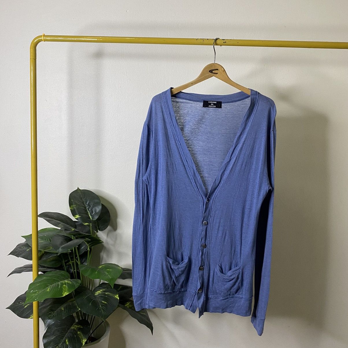 CABANE de ZUCCa Cabane De Zucca Blue Cardigan Size L / US 10 / IT 46 - 1 Thumbnail