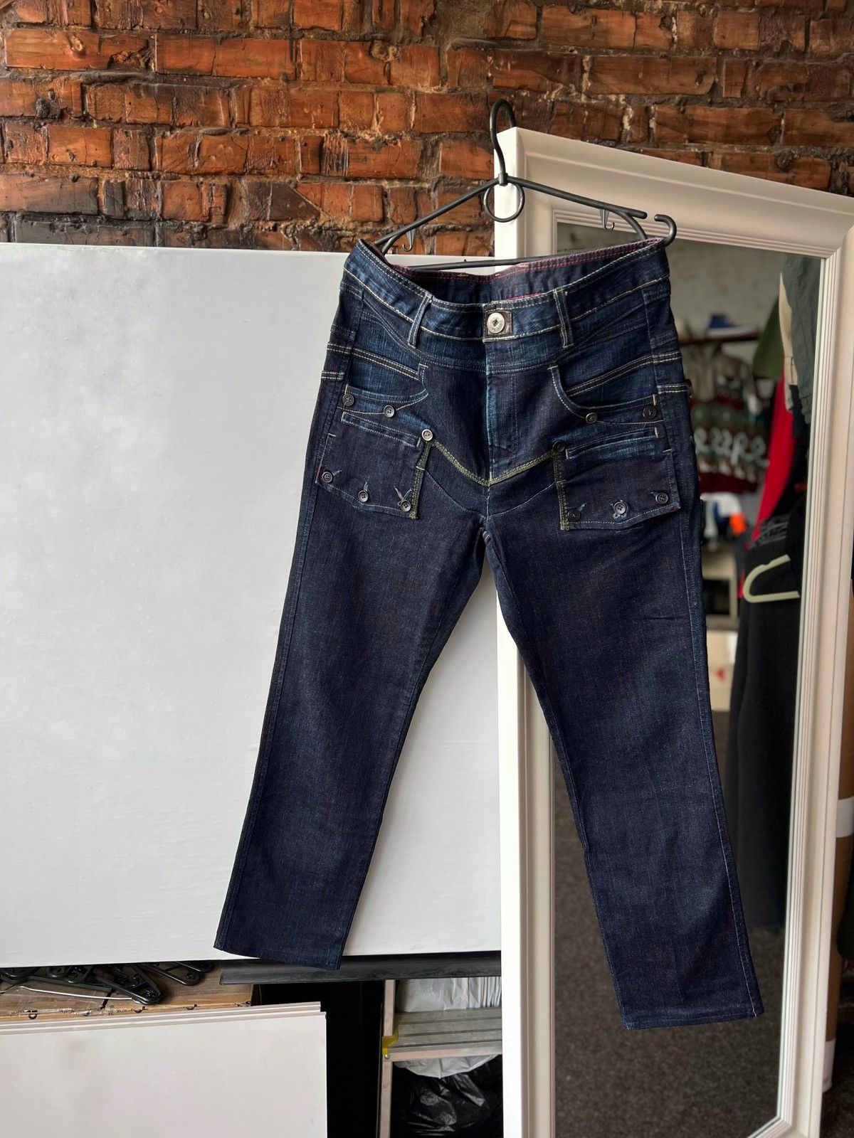 Jean Girbaud Pour Femme - Taille 34, Bleu, Coupe Zip, Occasion Très Bon état