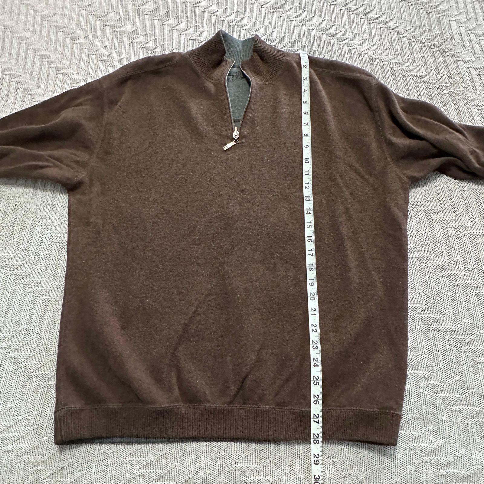 Tommy Bahama Tommy Bahama brown quarter zip pullover Size US L / EU 52-54 / 3 - 6 Thumbnail