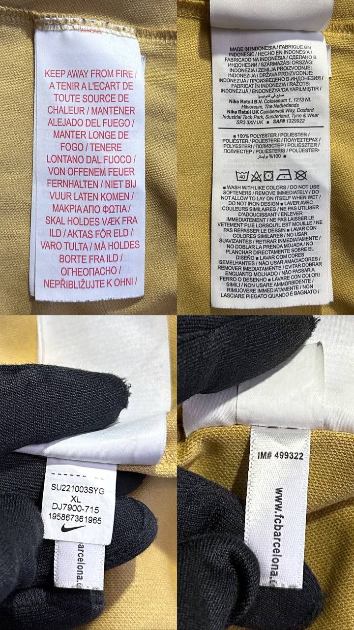 Nike Barcelona 2022 - 2023 Away Nike Football Shirt jersey YOUNG Size US XS / EU 42 / 0 - 10 Thumbnail