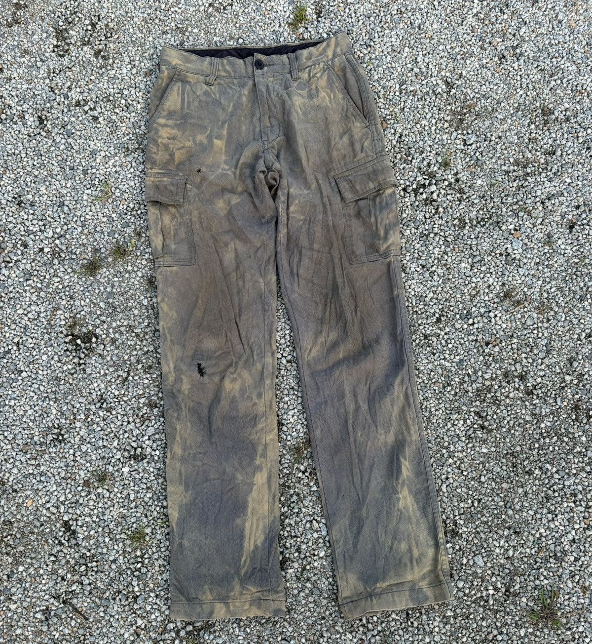 Japanese Brand × John Elliott Vintage Tie Dye Acid Wash Cargo Pants John Elliott Style Size US 29 - 3 Thumbnail