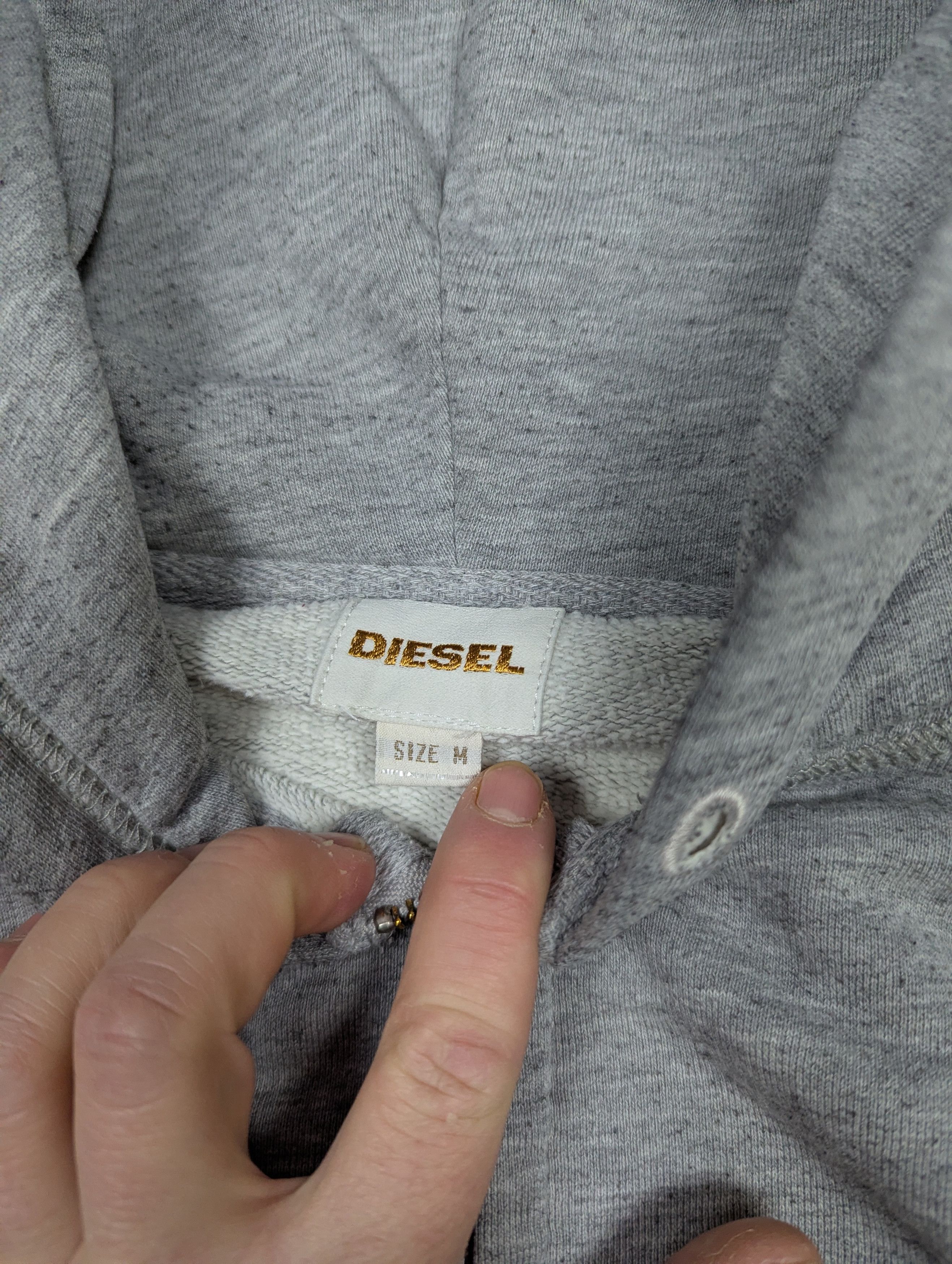 Diesel Diesel Archive Y2K Grey Zip Up Hoodie Minimalist Sleeve Size US M / EU 48-50 / 2 - 8 Thumbnail