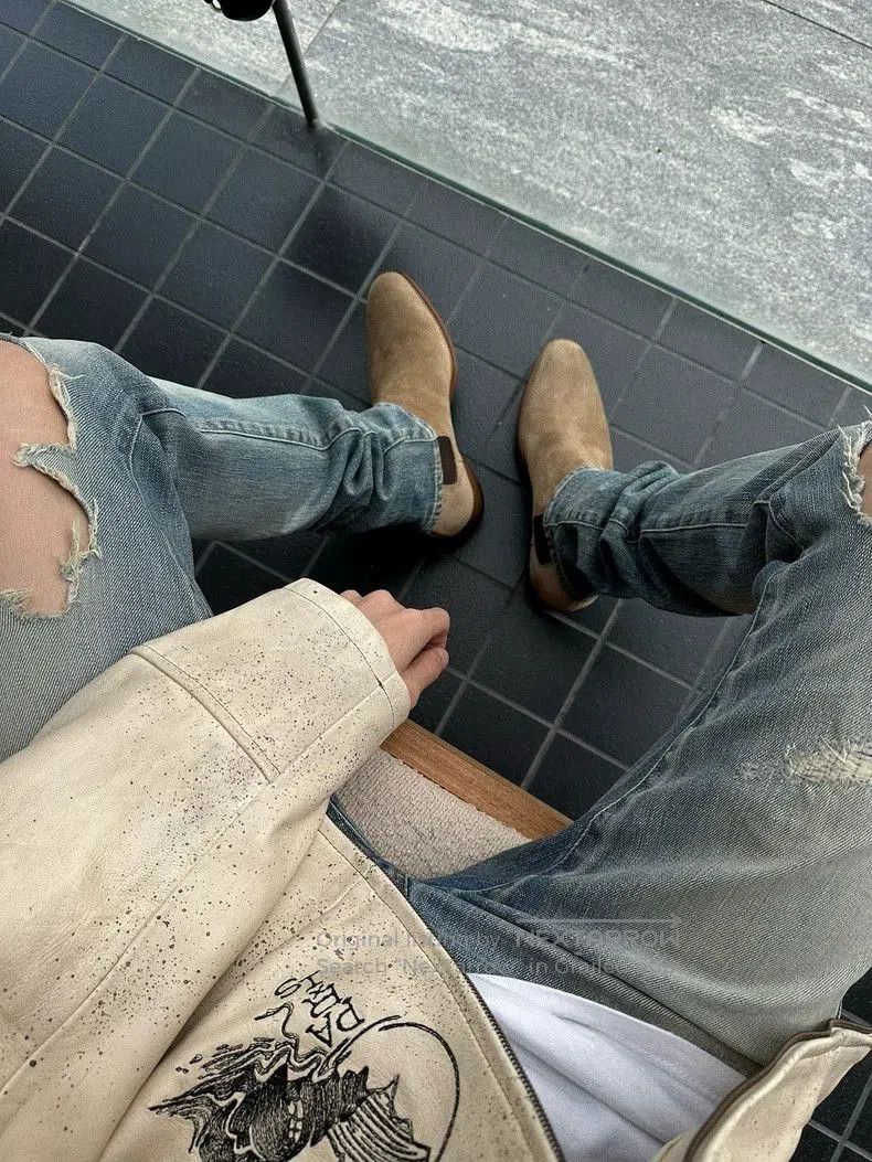 Saint Laurent Paris Saint Laurent D02 Distressed Jeans. Size US 29 - 6 Thumbnail