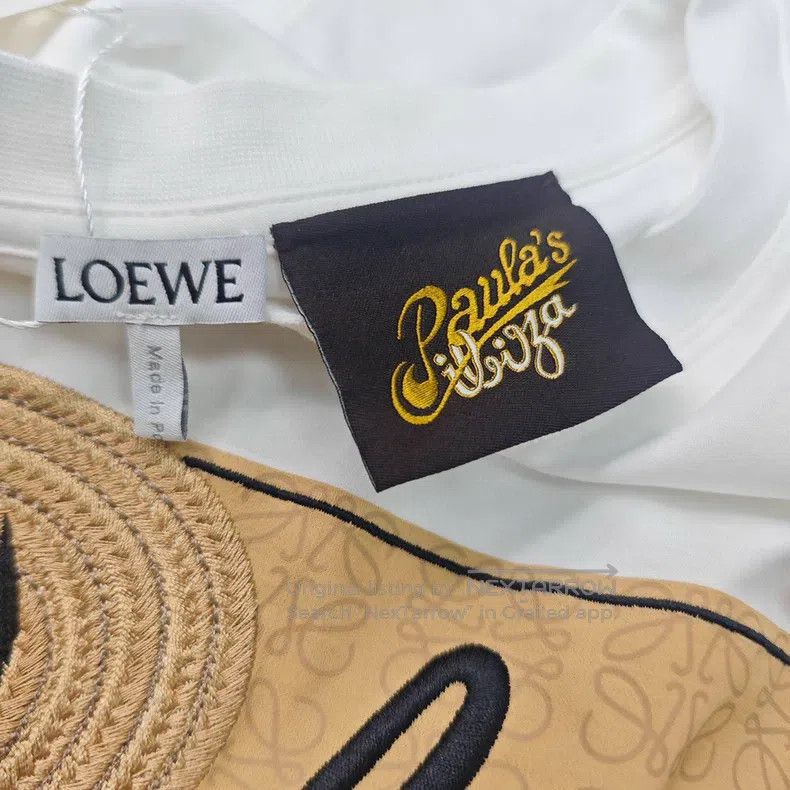 Loewe Loewe White Woven Grass Hat Pattern Front Short Back Long Size XS / US 0-2 / IT 36-38 - 5 Thumbnail
